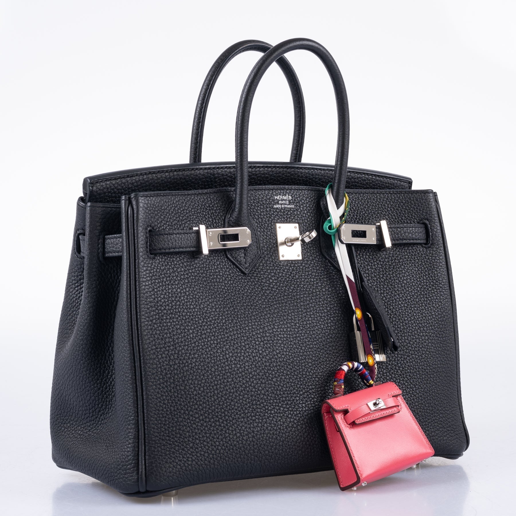 HermÃƒÆ’Ã‚Â¨s Birkin 25 Black Togo with Palladium Hardware