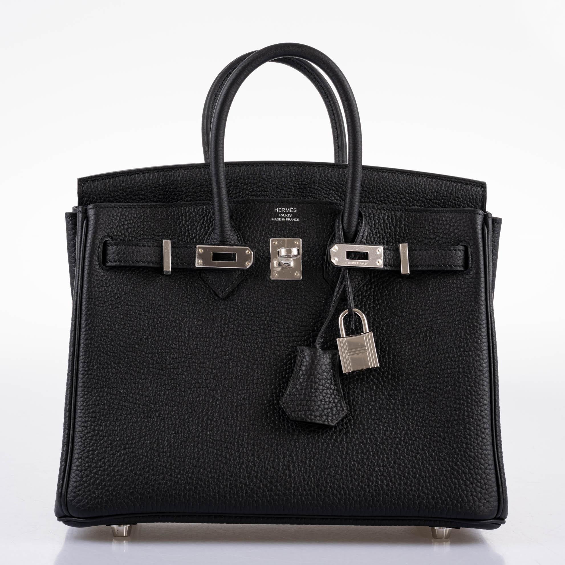 HermÃƒÆ’Ã‚Â¨s Birkin 25 Black Togo with Palladium Hardware - 2021, Z