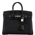 HermÃƒÆ’Ã‚Â¨s Birkin 25 Black Togo with Palladium Hardware - 2021, Z