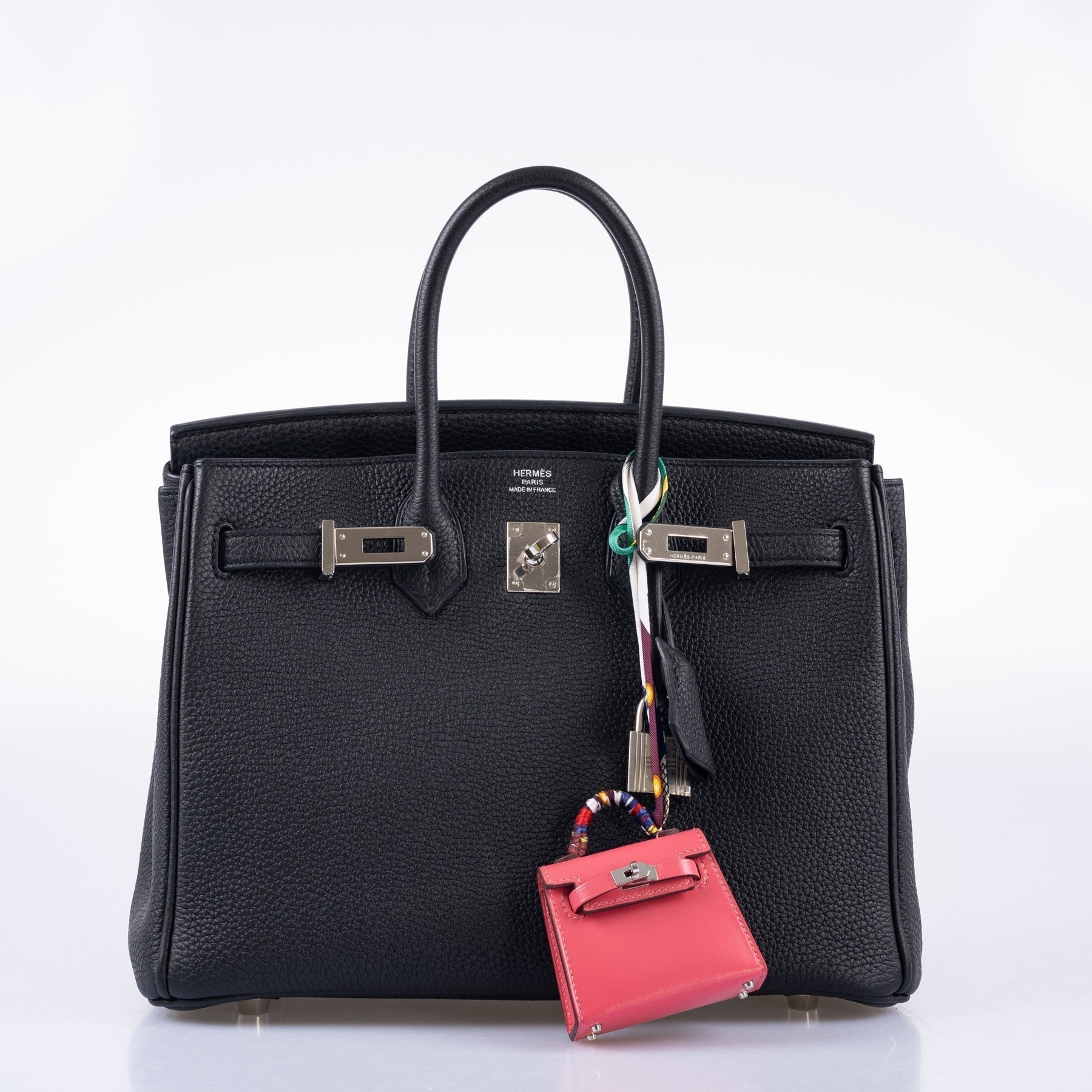 HermÃƒÆ’Ã‚Â¨s Birkin 25 Black Togo with Palladium Hardware