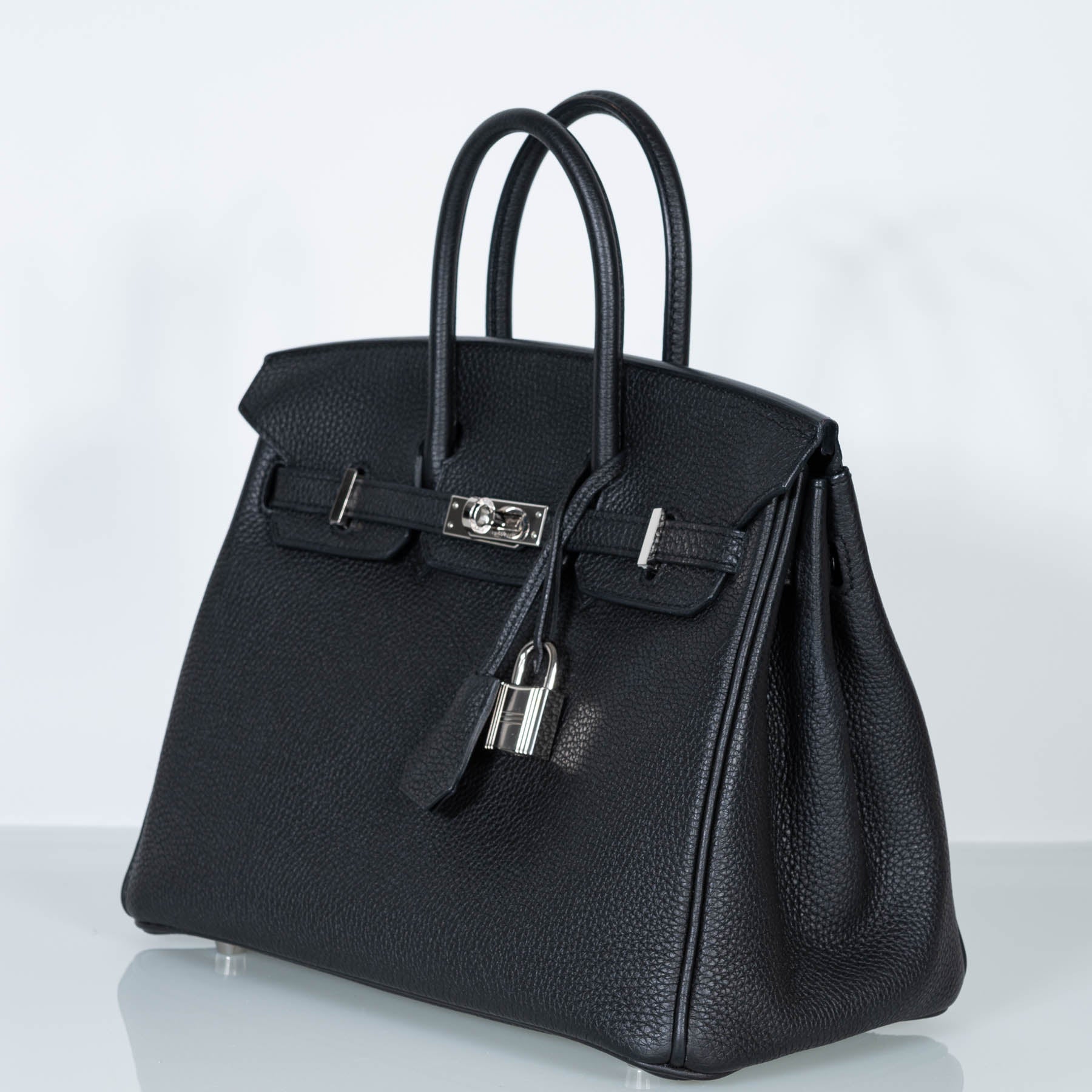 HermÃƒÆ’Ã‚Â¨s Birkin 25 Black Togo with Palladium Hardware
