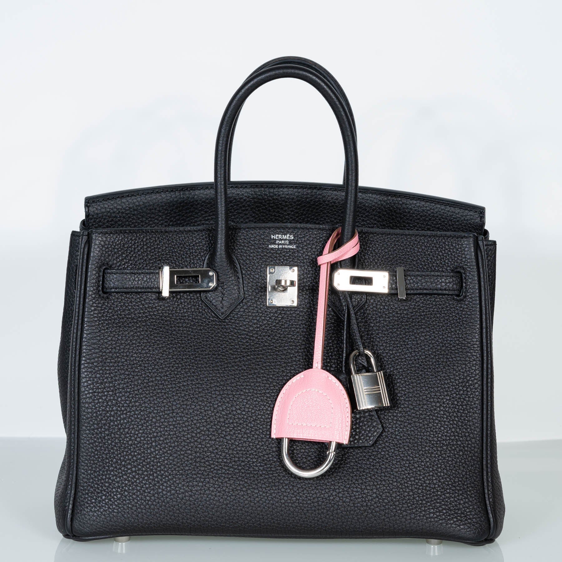 HermÃƒÆ’Ã‚Â¨s Birkin 25 Black Togo with Palladium Hardware