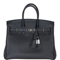 HermÃƒÆ’Ã‚Â¨s Birkin 25 Black Togo with Palladium Hardware