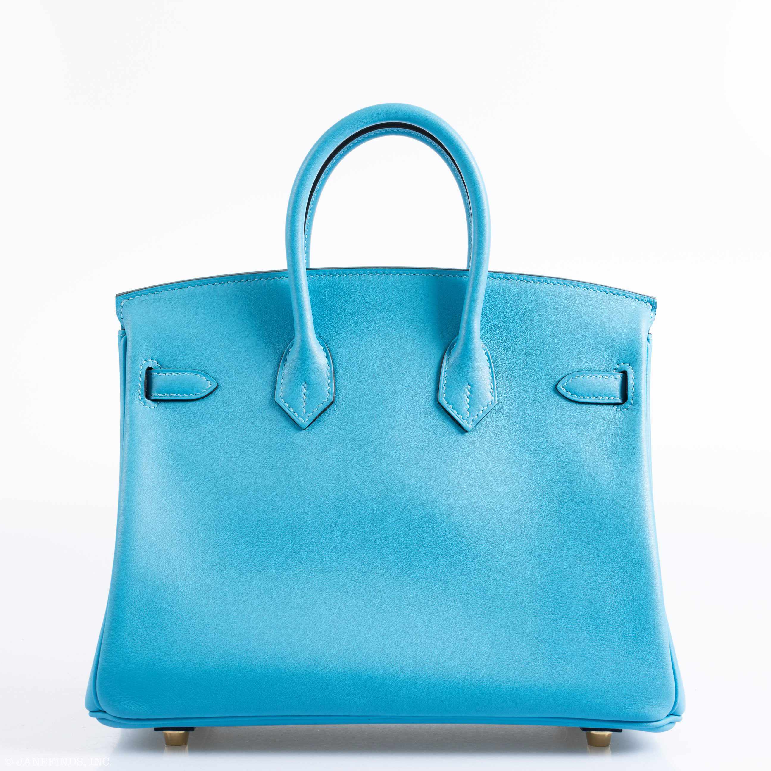 HermÃƒÆ’Ã‚Â¨s Birkin 25 Bleu Bleu du Nord Swift Gold Hardware