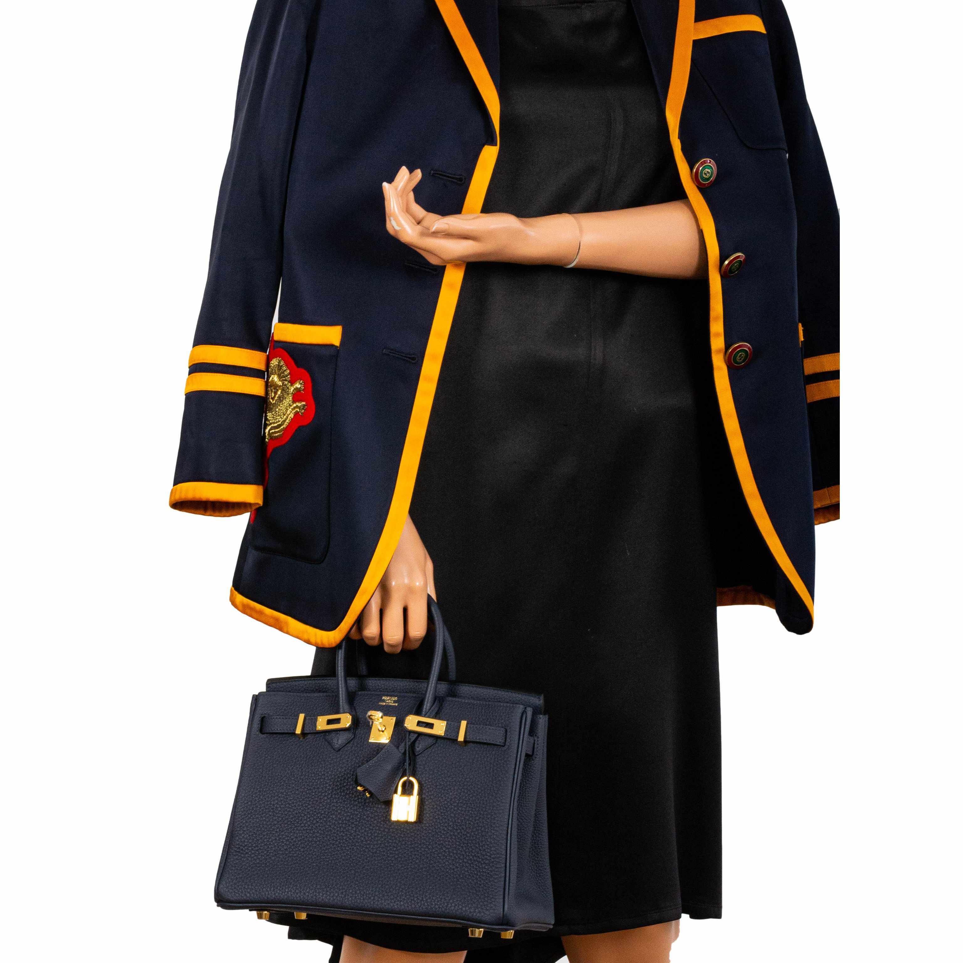 HermÃƒÆ’Ã‚Â¨s Birkin 25 Bleu Nuit Togo Gold Hardware - 2019, D