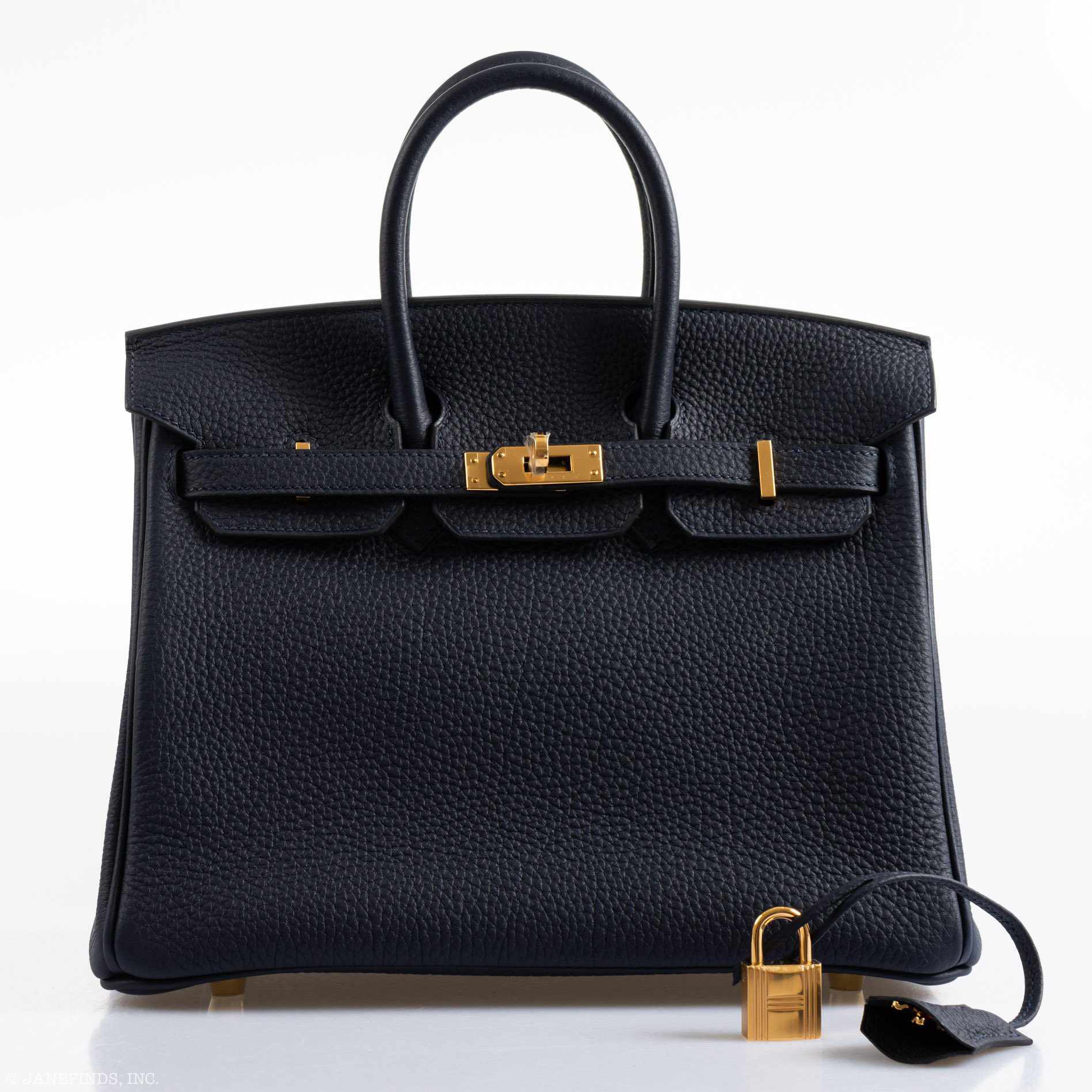 HermÃƒÆ’Ã‚Â¨s Birkin 25 Bleu Nuit Togo Gold Hardware - 2019, D