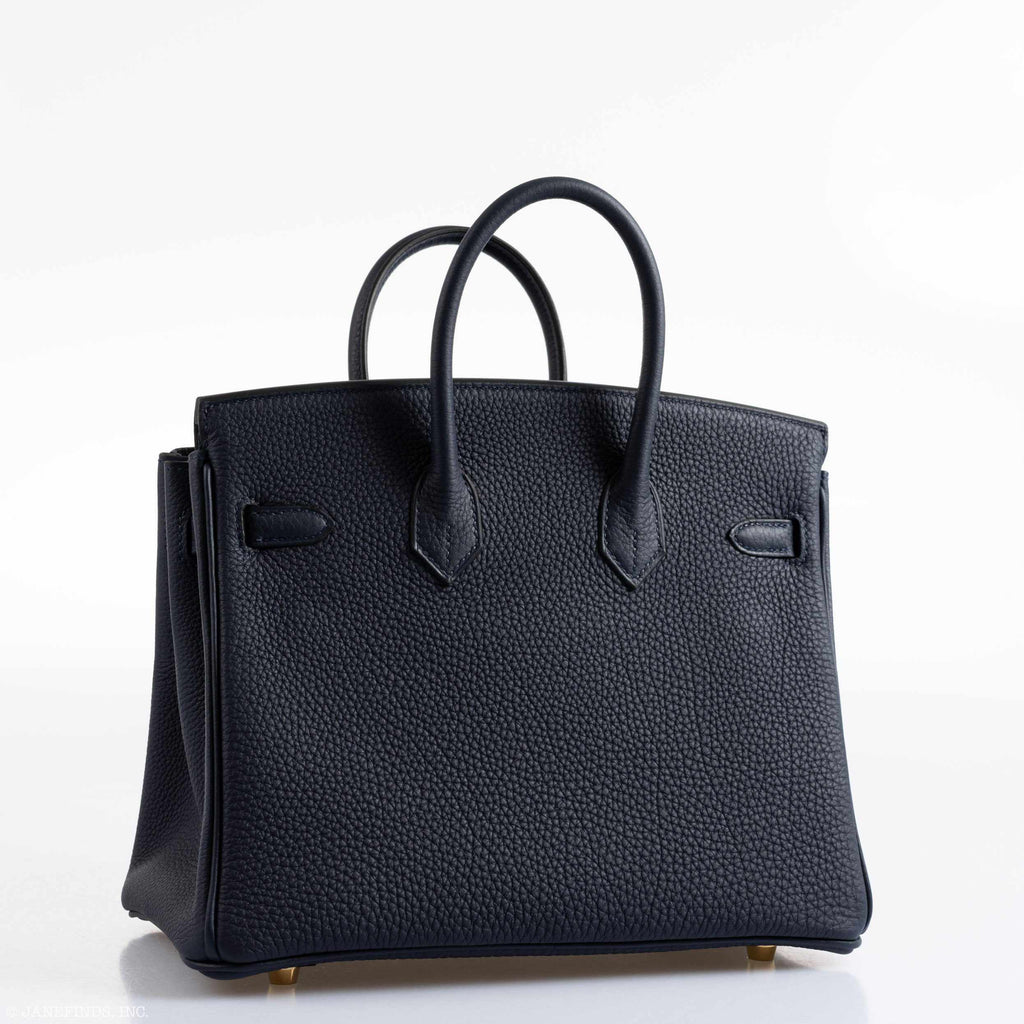 HermÃƒÆ’Ã‚Â¨s Birkin 25 Bleu Nuit Togo Gold Hardware