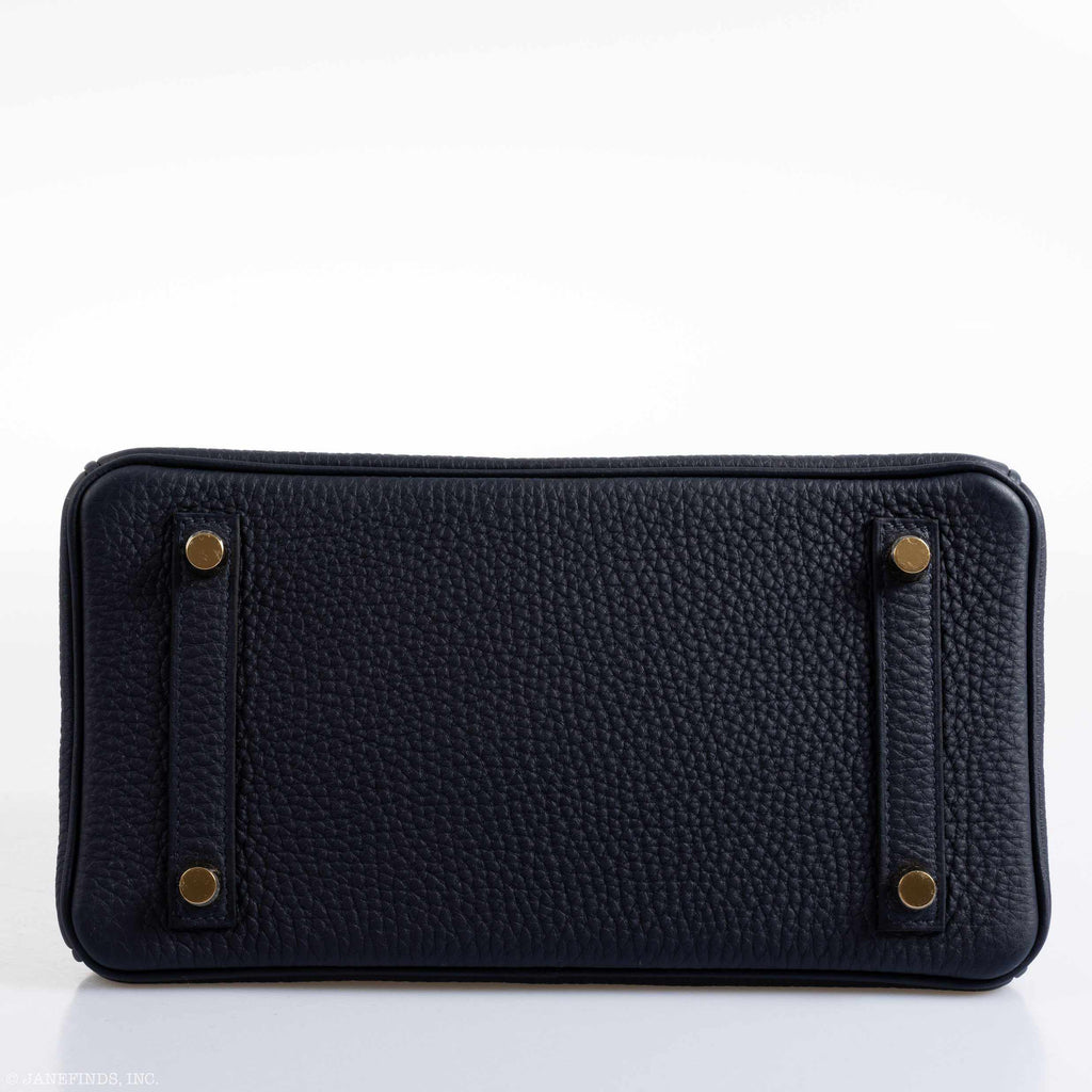 HermÃƒÆ’Ã‚Â¨s Birkin 25 Bleu Nuit Togo Gold Hardware