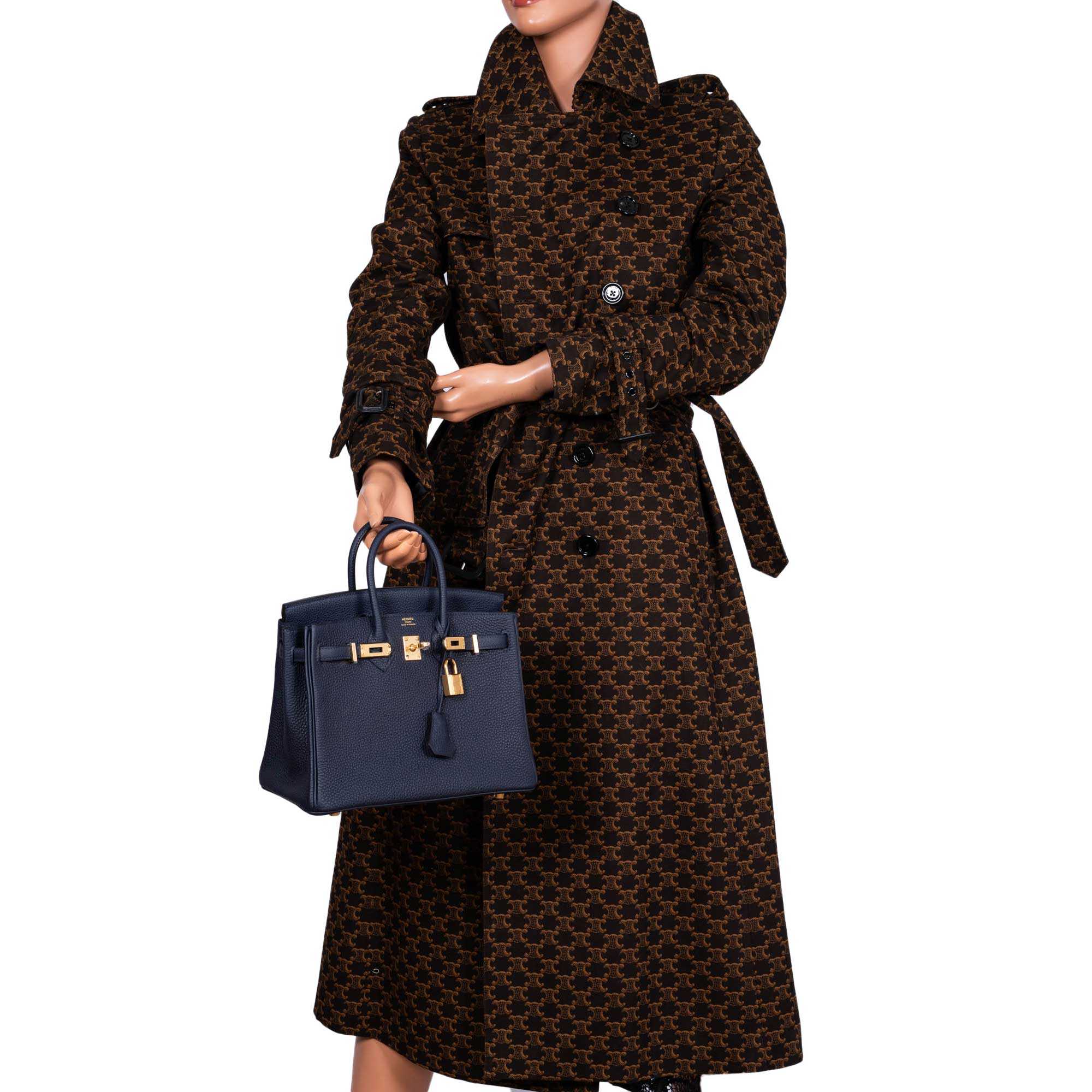 HermÃƒÆ’Ã‚Â¨s Birkin 25 Bleu Nuit Togo with Gold Hardware - 2020, Y