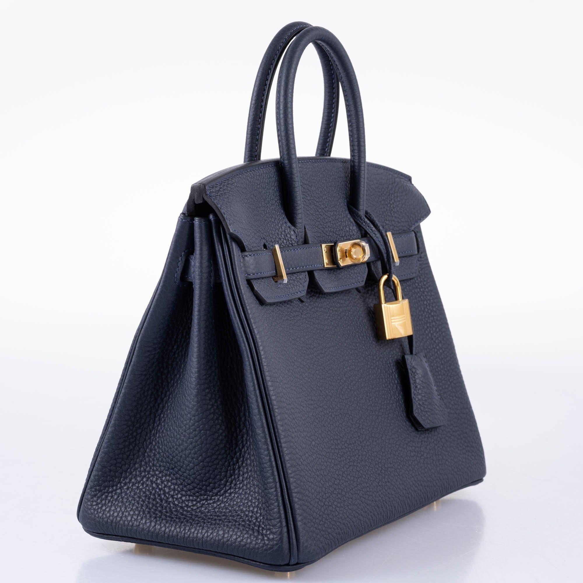 HermÃƒÆ’Ã‚Â¨s Birkin 25 Bleu Nuit Togo with Gold Hardware - 2020, Y