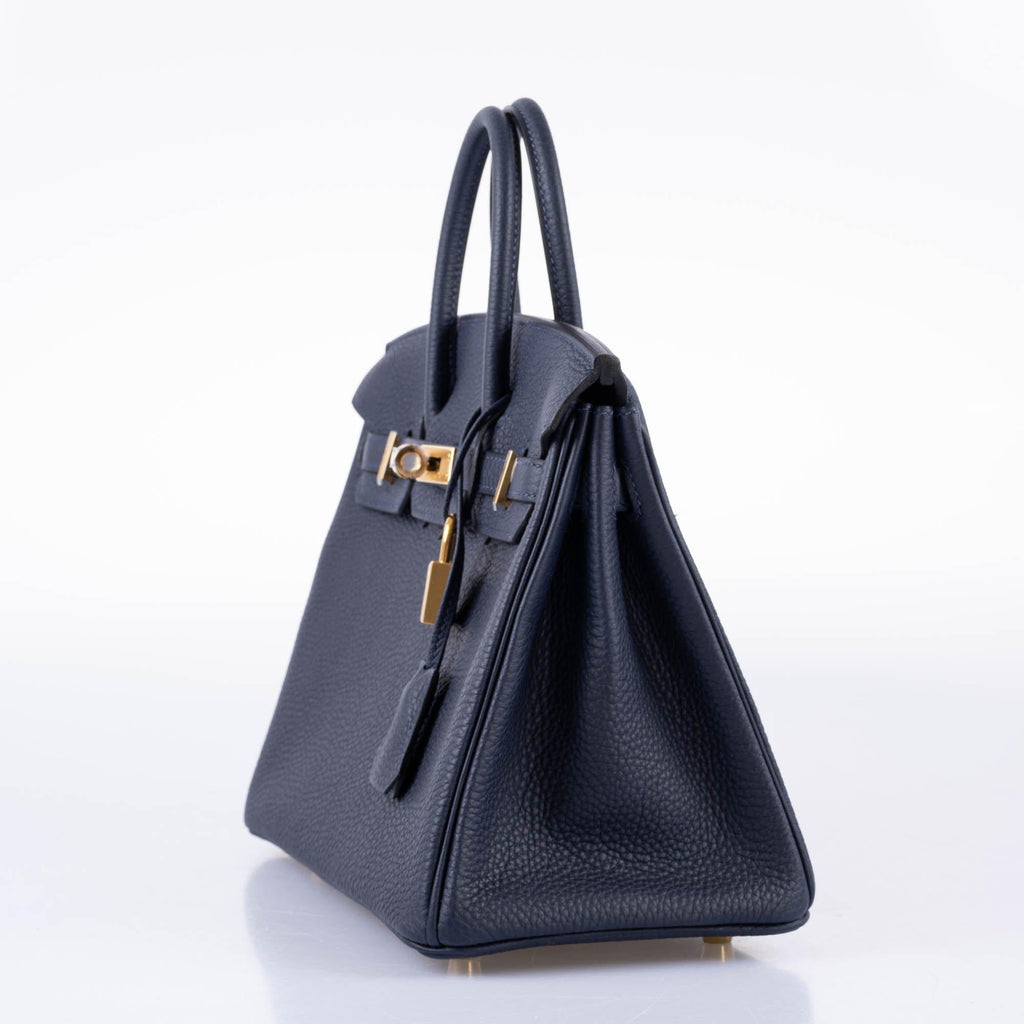 HermÃƒÆ’Ã‚Â¨s Birkin 25 Bleu Nuit Togo with Gold Hardware - 2020, Y