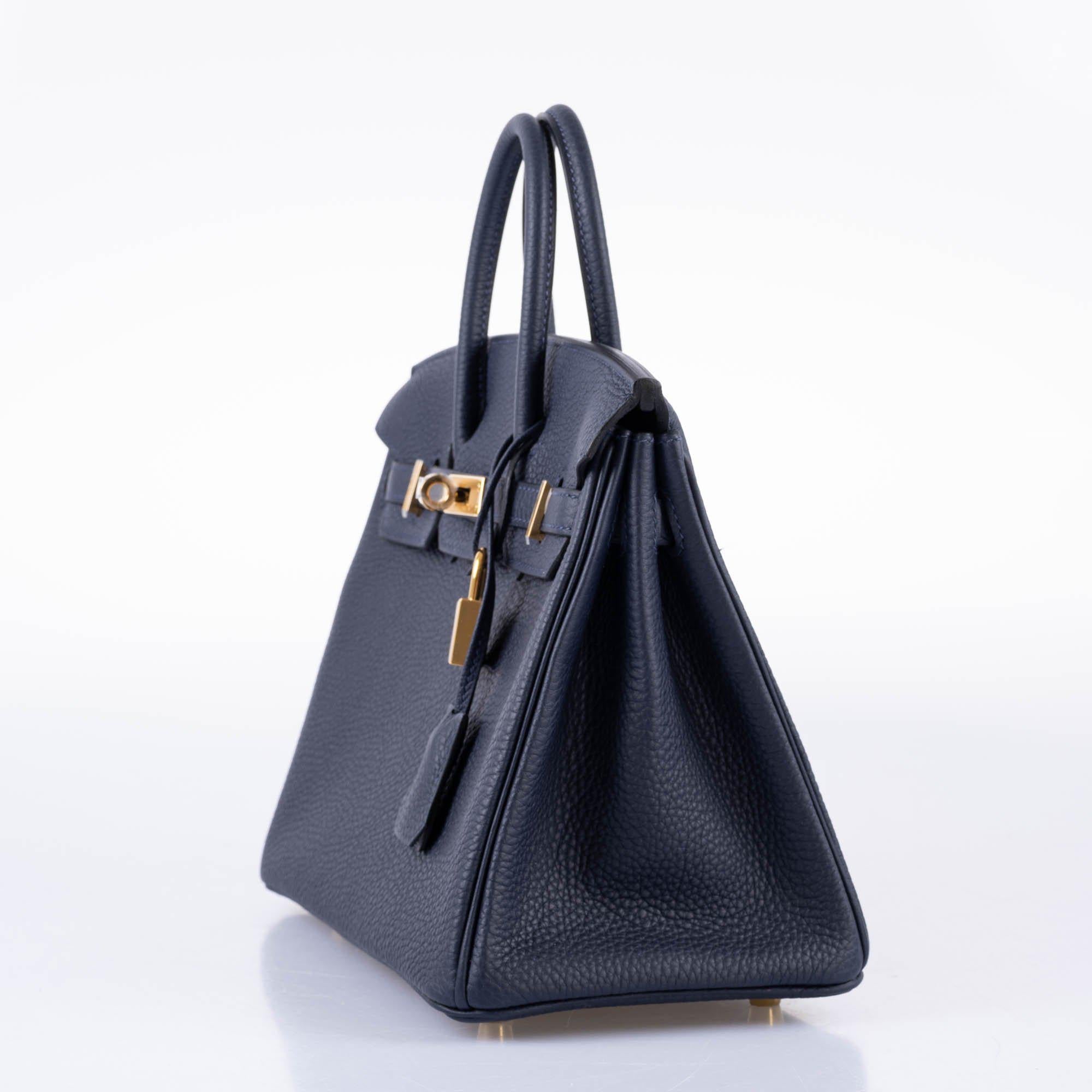 HermÃƒÆ’Ã‚Â¨s Birkin 25 Bleu Nuit Togo with Gold Hardware - 2020, Y