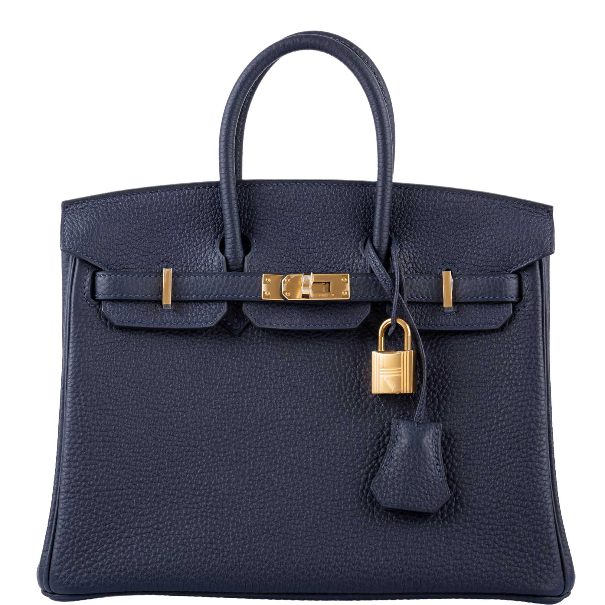 HermÃƒÆ’Ã‚Â¨s Birkin 25 Bleu Nuit Togo with Gold Hardware - 2020, Y