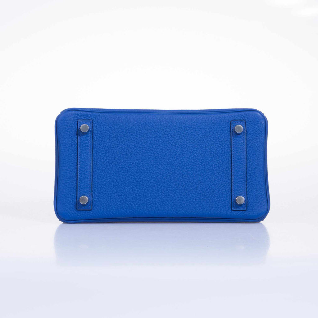 HermÃƒÆ’Ã‚Â¨s Birkin 25 Blue Electric Togo Palladium Hardware