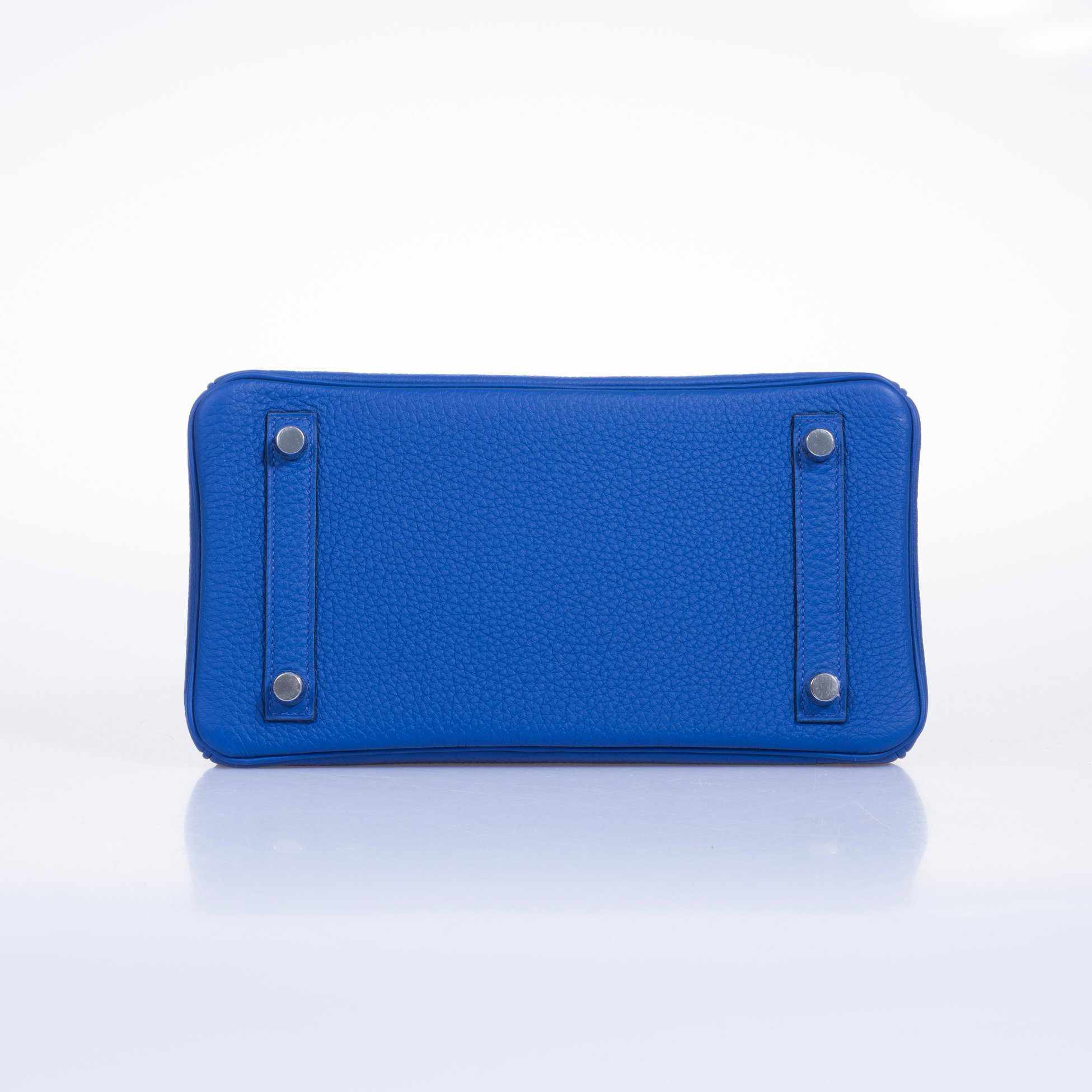 HermÃƒÆ’Ã‚Â¨s Birkin 25 Blue Electric Togo Palladium Hardware