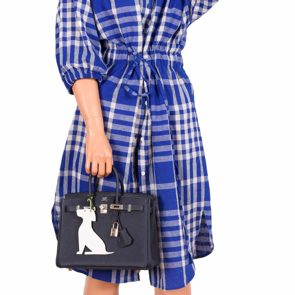 HermÃƒÆ’Ã‚Â¨s Birkin 25 Blue Indigo Togo Palladium Hardware