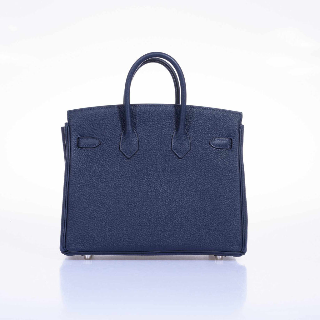 HermÃƒÆ’Ã‚Â¨s Birkin 25 Blue Indigo Togo Palladium Hardware