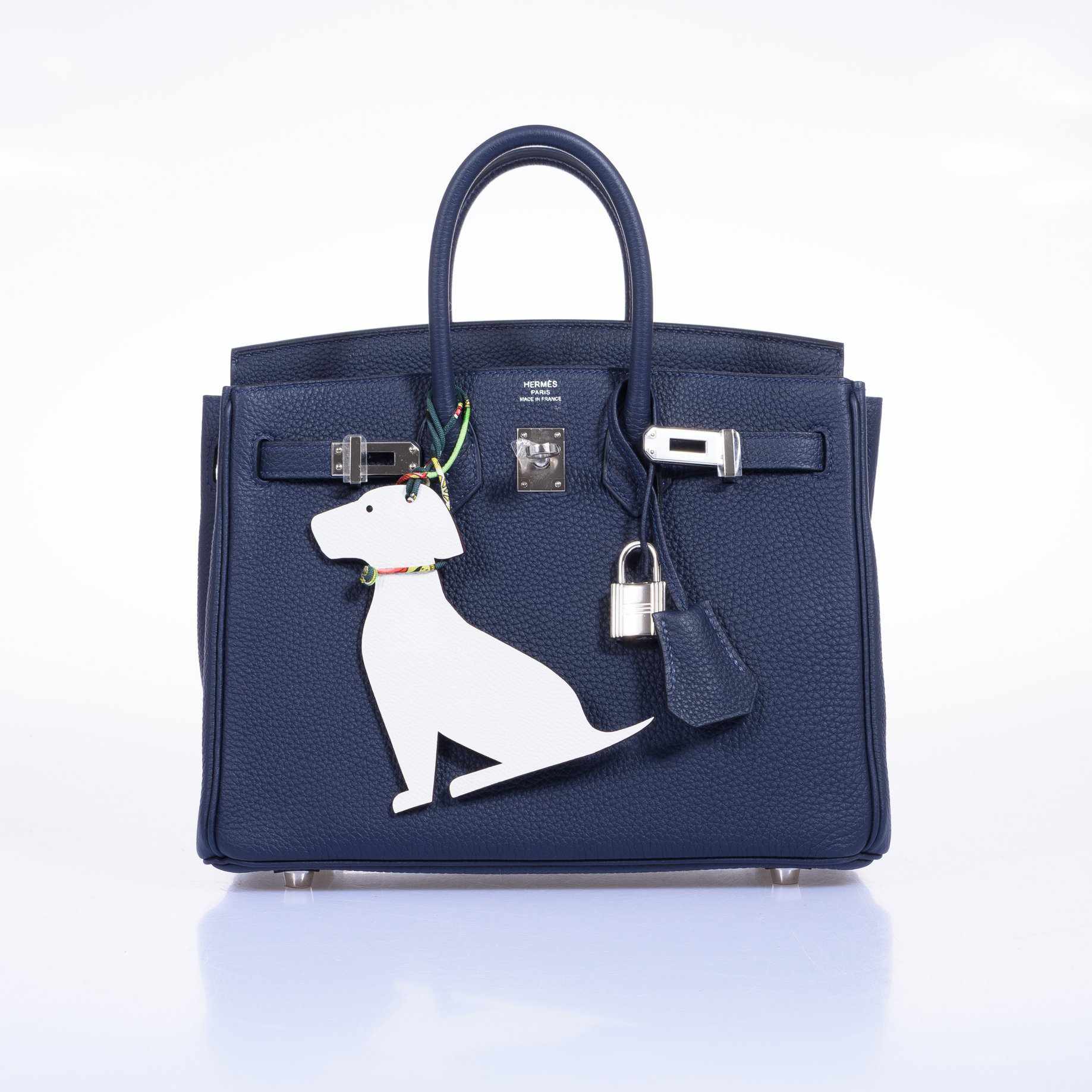 HermÃƒÆ’Ã‚Â¨s Birkin 25 Blue Indigo Togo Palladium Hardware