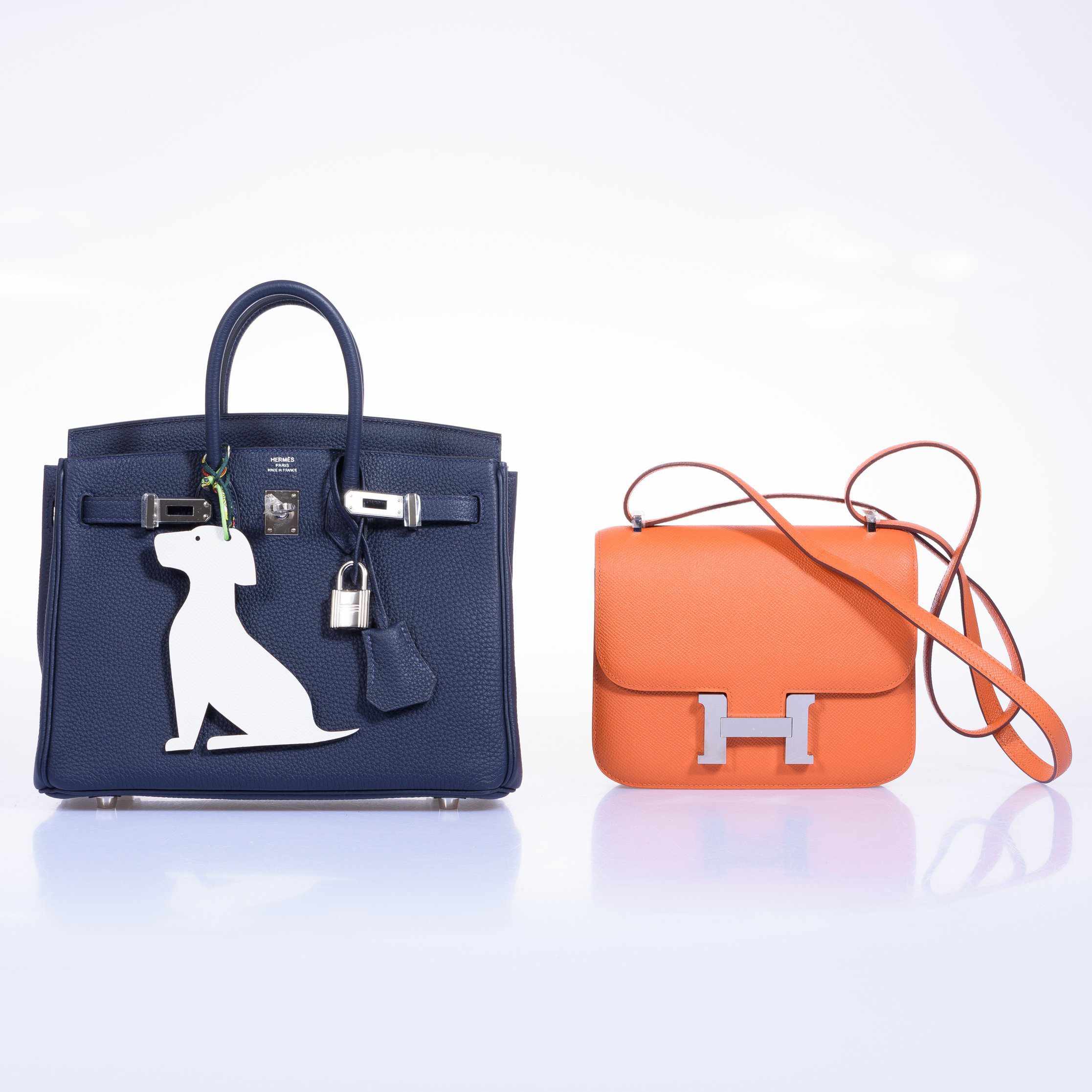 HermÃƒÆ’Ã‚Â¨s Birkin 25 Blue Indigo Togo Palladium Hardware