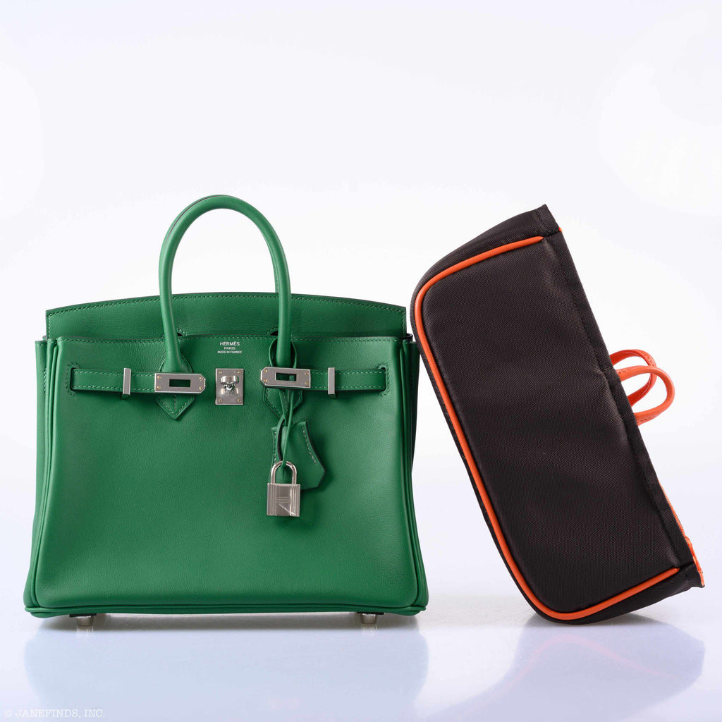 HermÃƒÆ’Ã‚Â¨s Birkin 25 Cactus Swift Leather Palladium Hardware - 2019, D