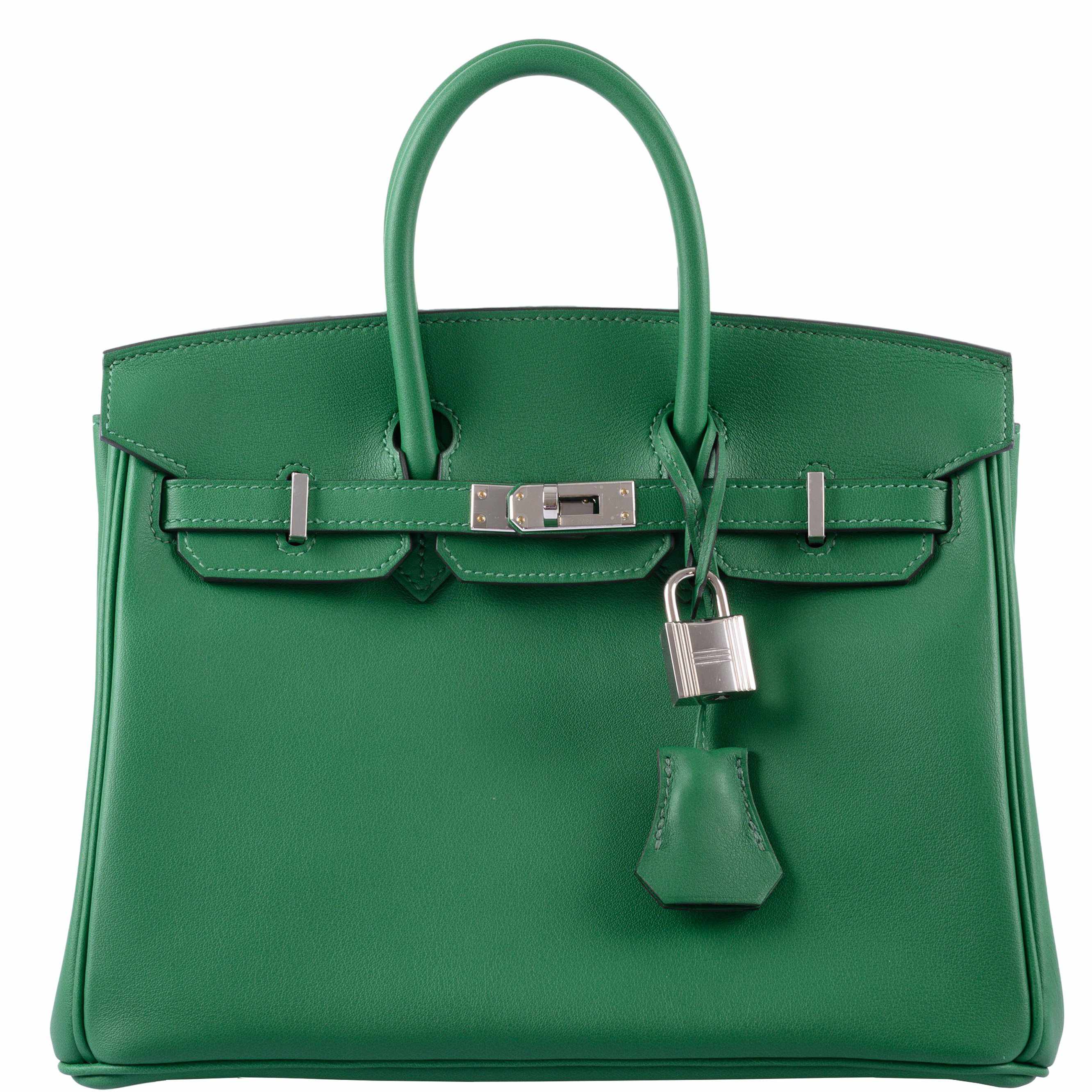 HermÃƒÆ’Ã‚Â¨s Birkin 25 Cactus Swift Leather Palladium Hardware - 2019, D