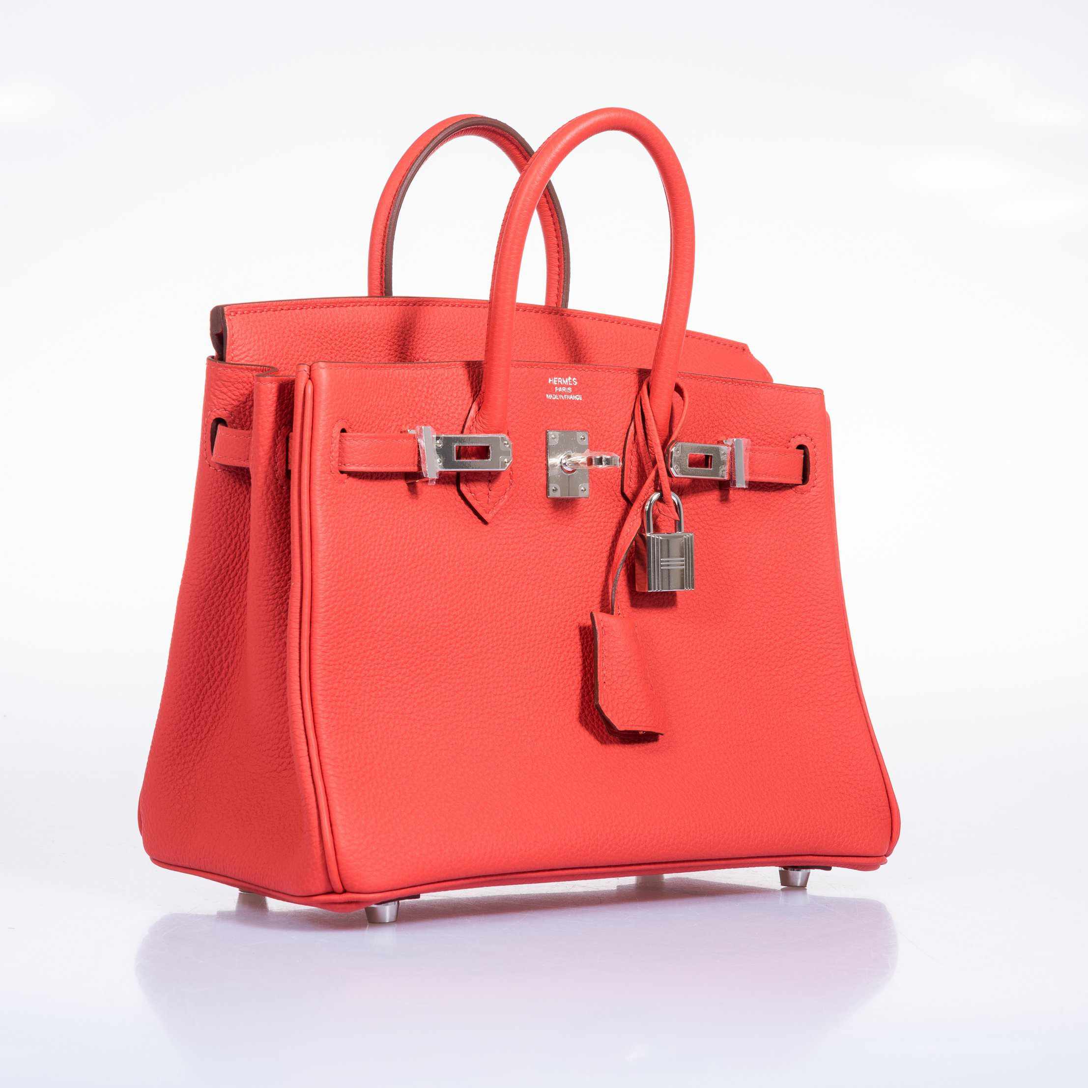 HermÃƒÆ’Ã‚Â¨s Birkin 25 Capucine Togo Palladium Hardware