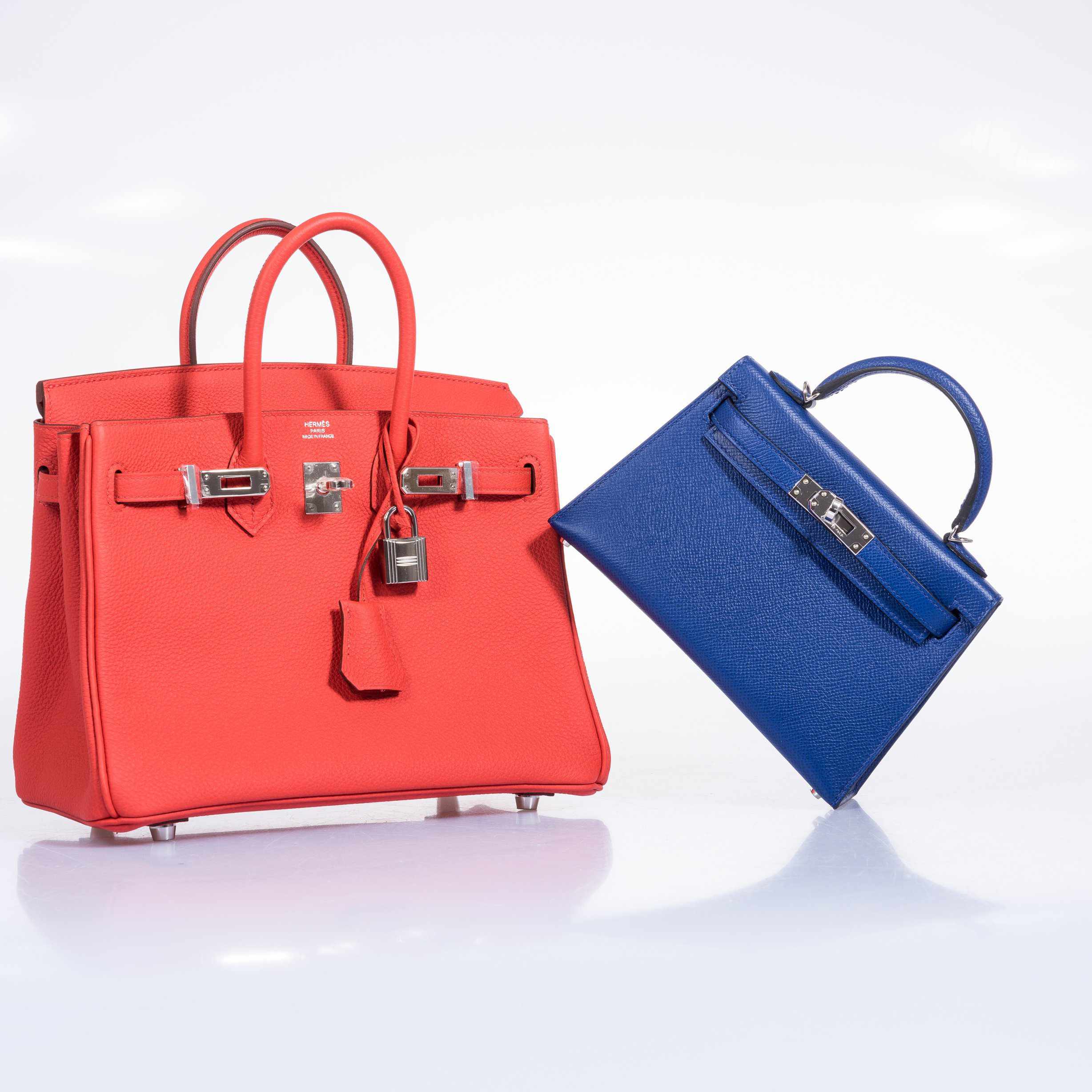 HermÃƒÆ’Ã‚Â¨s Birkin 25 Capucine Togo Palladium Hardware