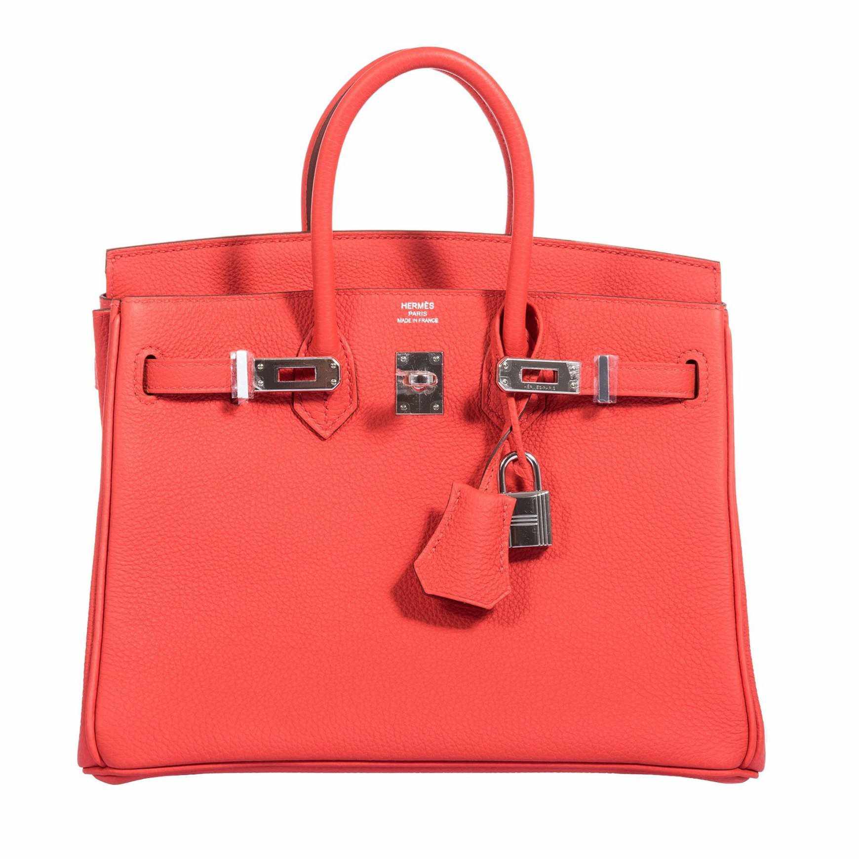 HermÃƒÆ’Ã‚Â¨s Birkin 25 Capucine Togo Palladium Hardware