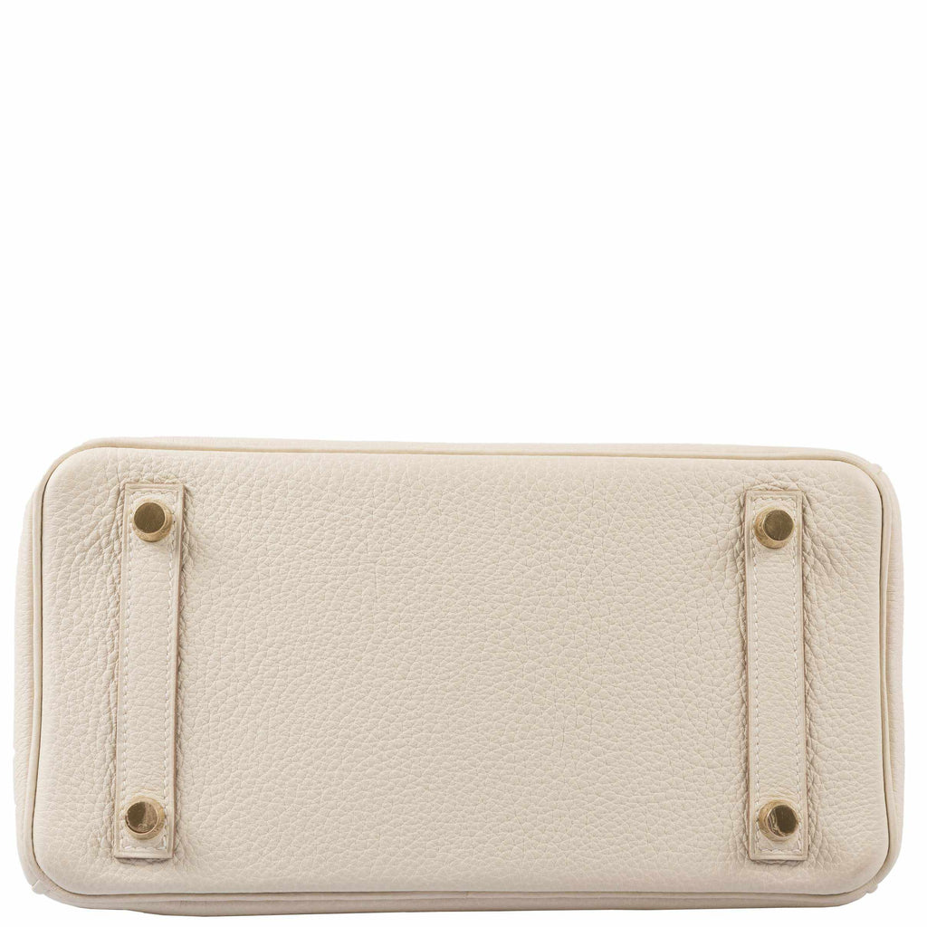 HermÃƒÆ’Ã‚Â¨s Birkin 25 Craie Togo Gold Hardware