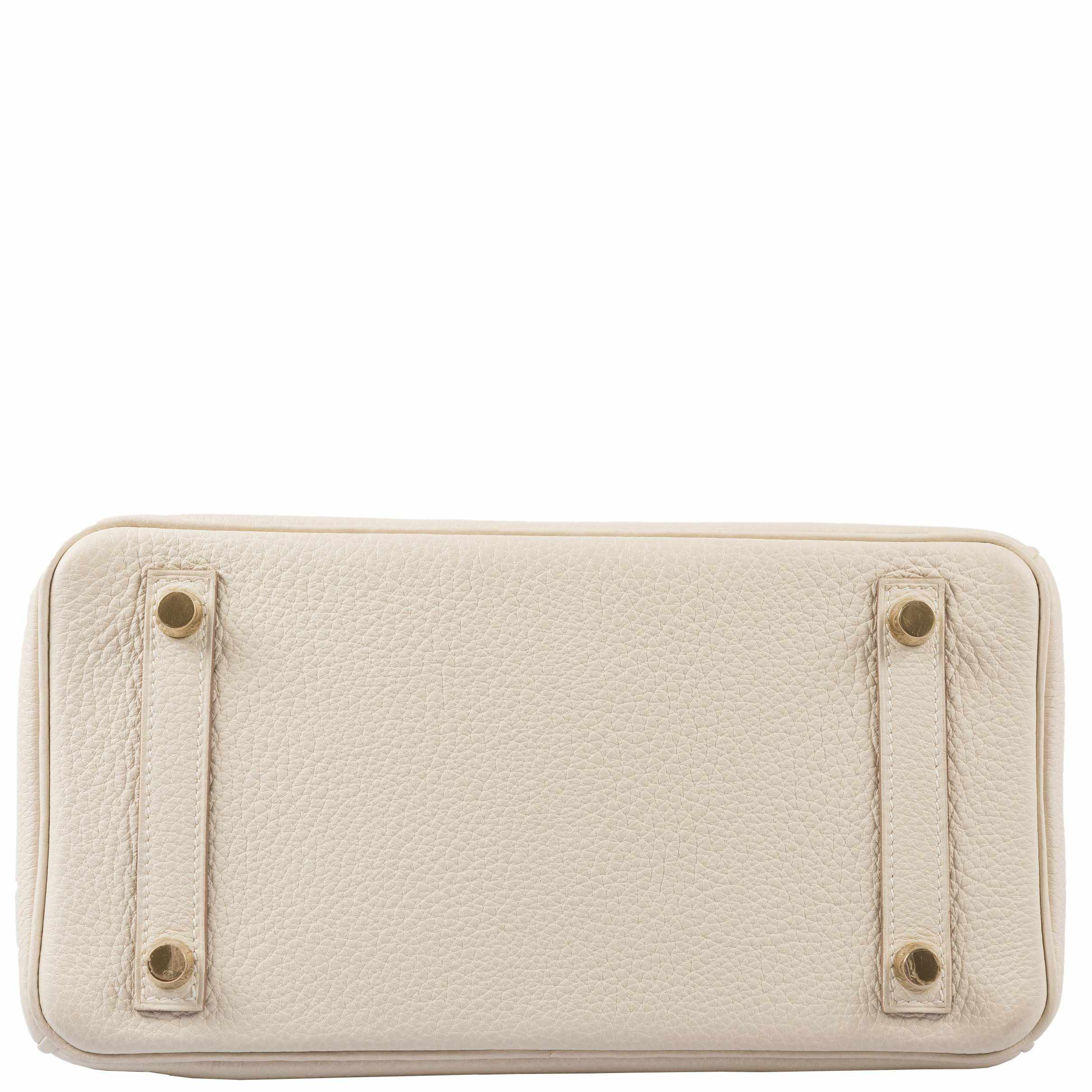 HermÃƒÆ’Ã‚Â¨s Birkin 25 Craie Togo Gold Hardware