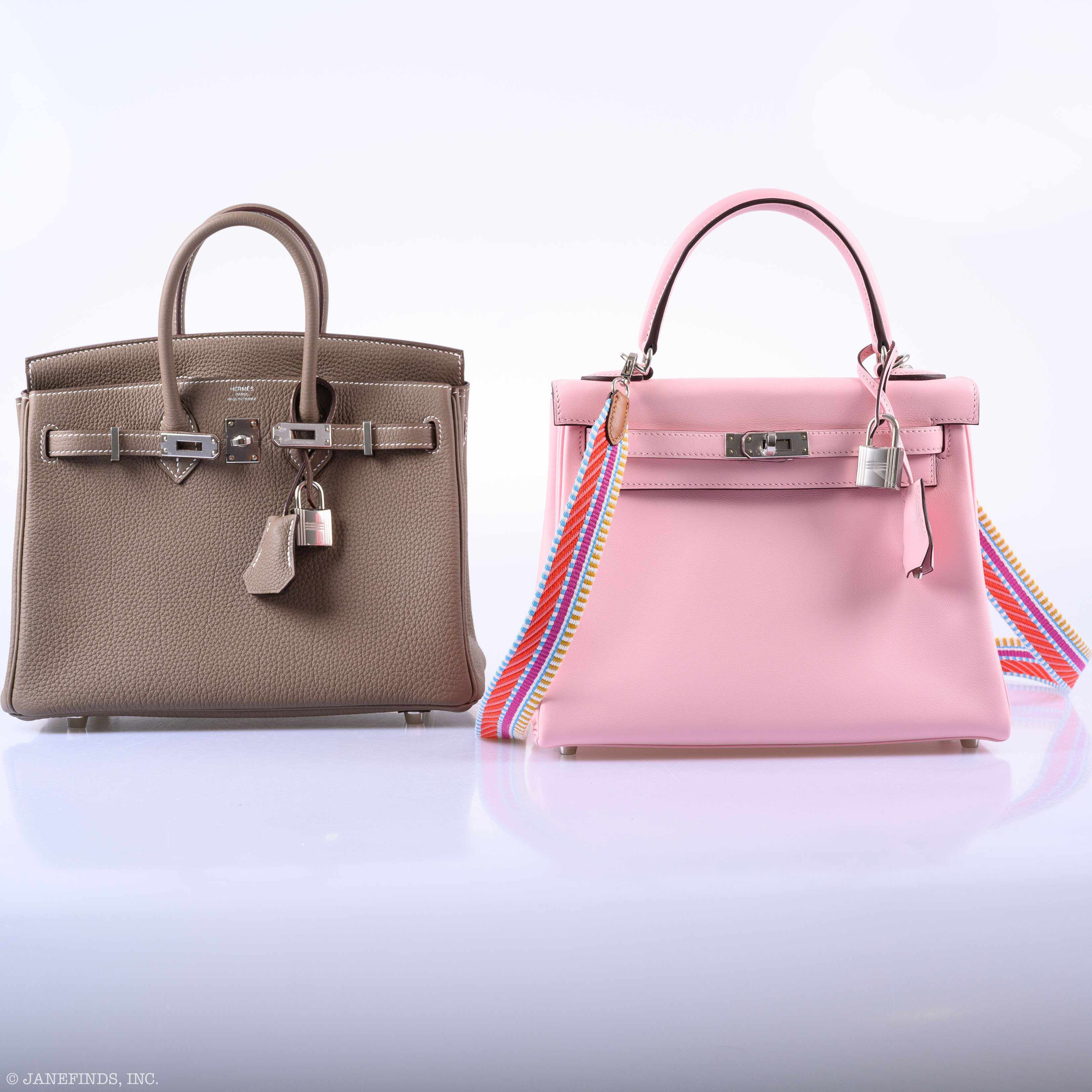 HermÃƒÆ’Ã‚Â¨s Birkin 25 Etoupe Togo Palladium Hardware - 2019, D