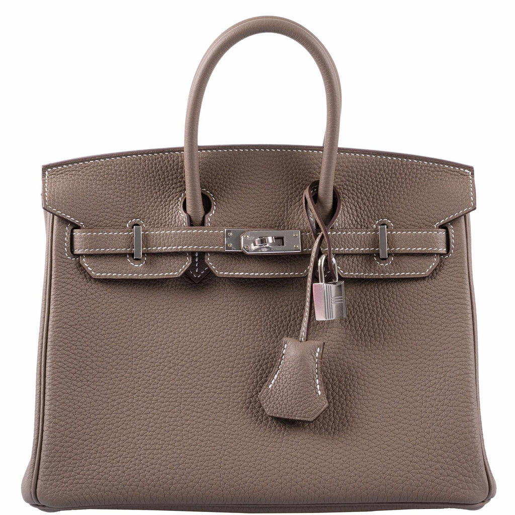 HermÃƒÆ’Ã‚Â¨s Birkin 25 Etoupe Togo Palladium Hardware - 2019, D