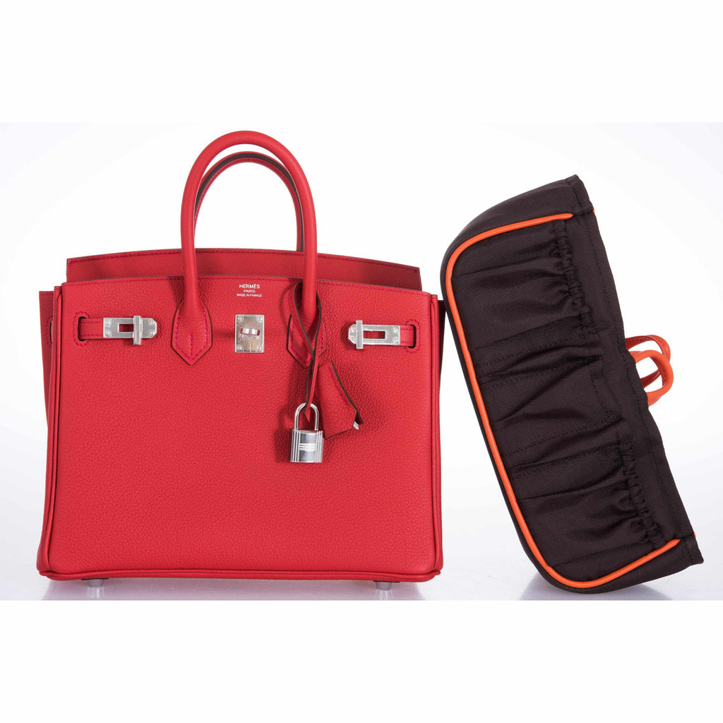 HermÃƒÆ’Ã‚Â¨s Birkin 25Ãƒâ€šÃ‚Â Geranium Togo Palladium Hardware