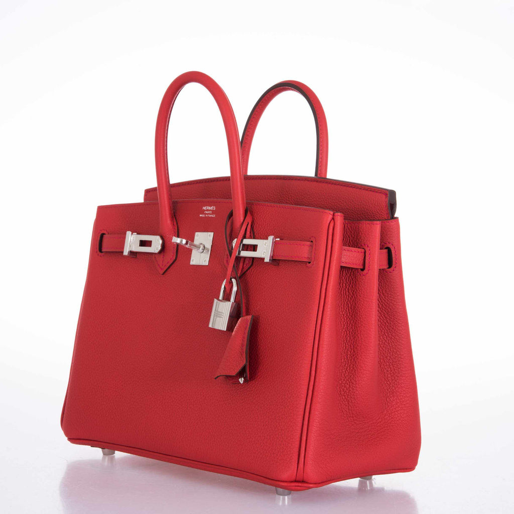 HermÃƒÆ’Ã‚Â¨s Birkin 25Ãƒâ€šÃ‚Â Geranium Togo Palladium Hardware