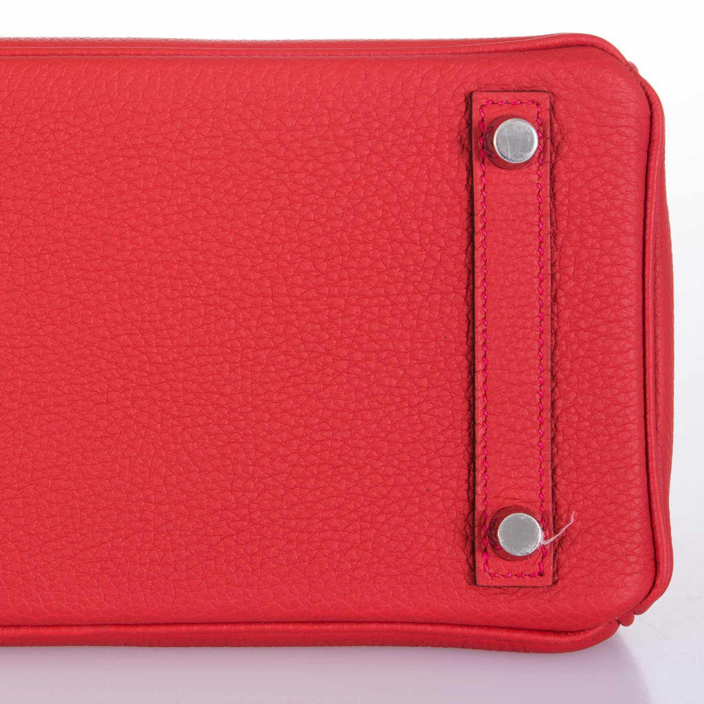 HermÃƒÆ’Ã‚Â¨s Birkin 25Ãƒâ€šÃ‚Â Geranium Togo Palladium Hardware
