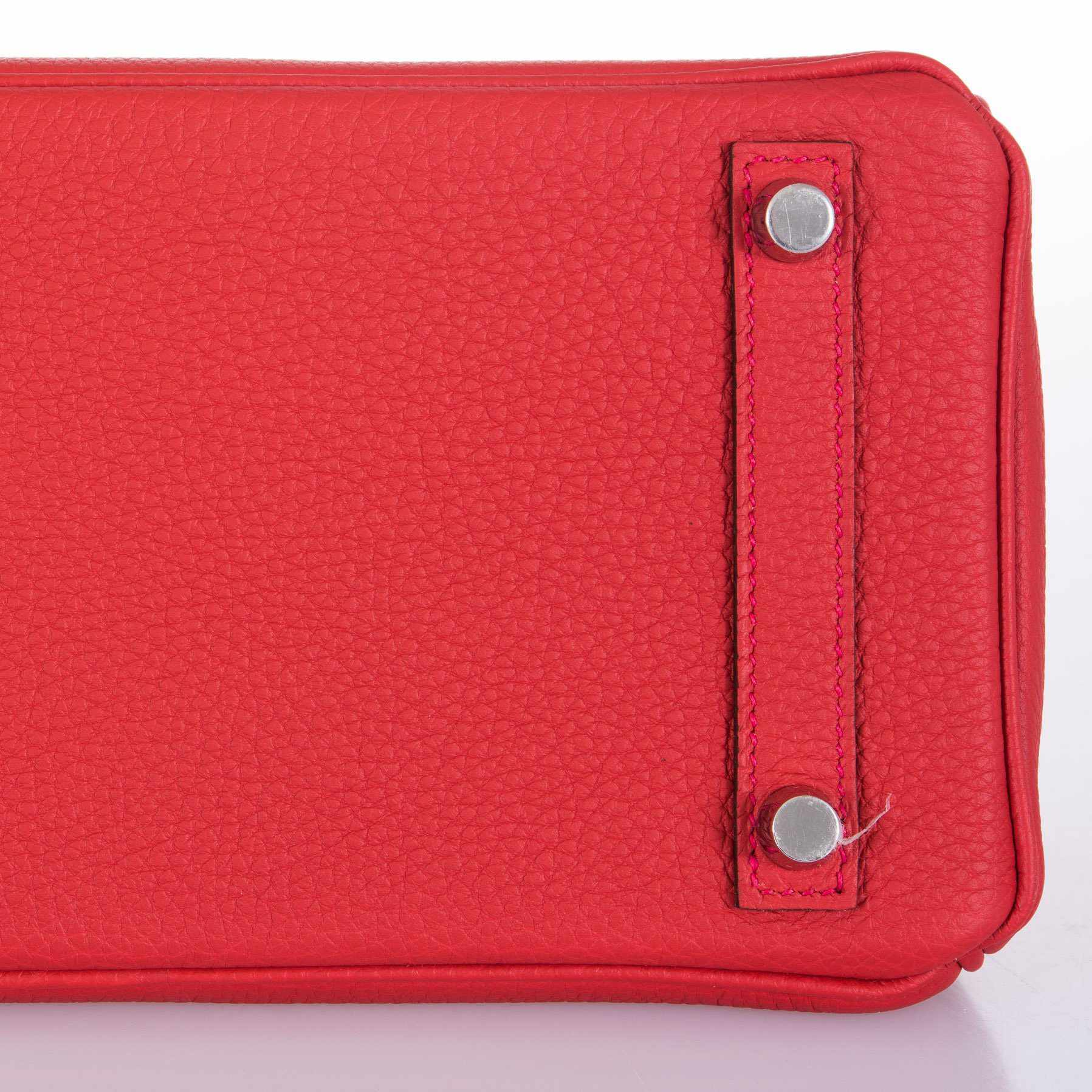 HermÃƒÆ’Ã‚Â¨s Birkin 25Ãƒâ€šÃ‚Â Geranium Togo Palladium Hardware