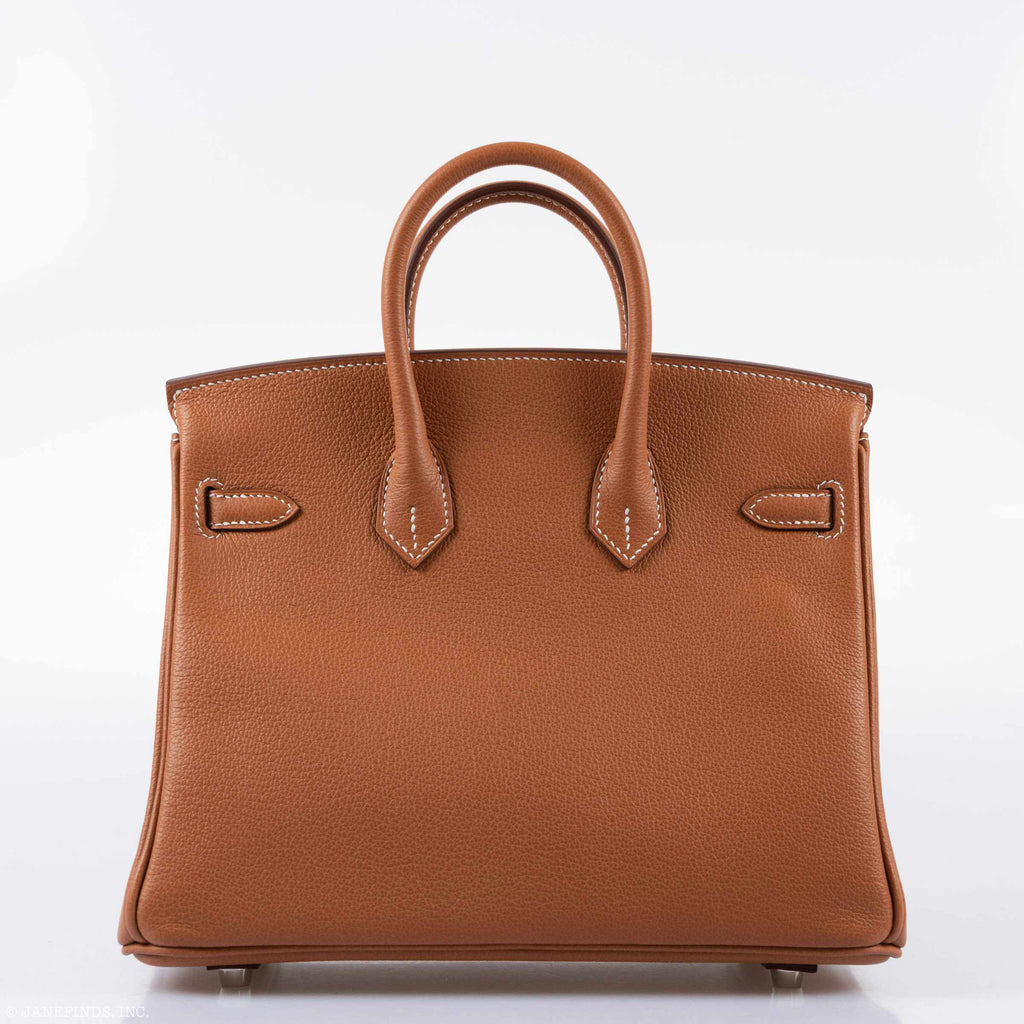 HermÃƒÆ’Ã‚Â¨s Birkin 25 Gold Taurillon Novillo Palladium Hardware