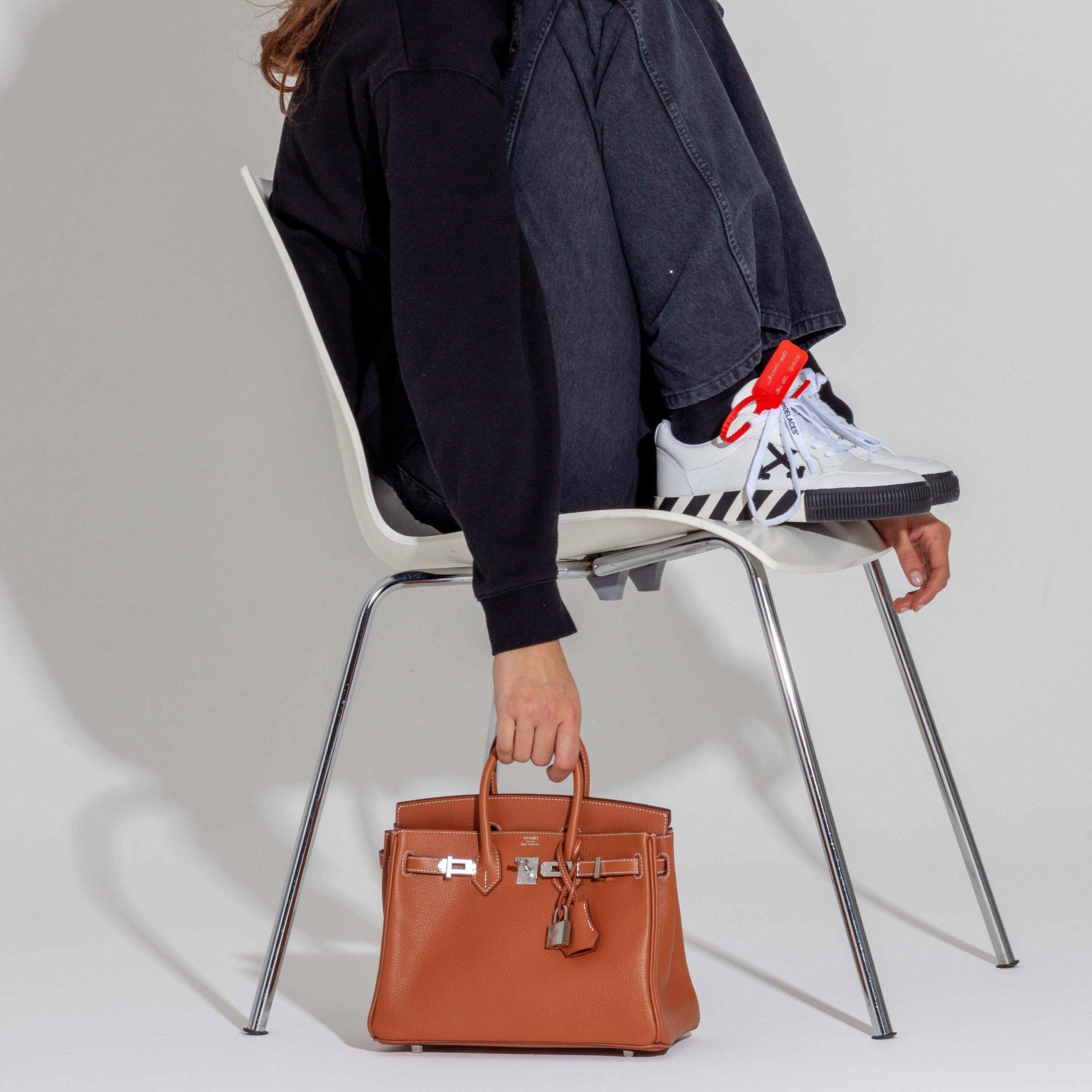HermÃƒÆ’Ã‚Â¨s Birkin 25 Gold Taurillon Novillo Palladium Hardware