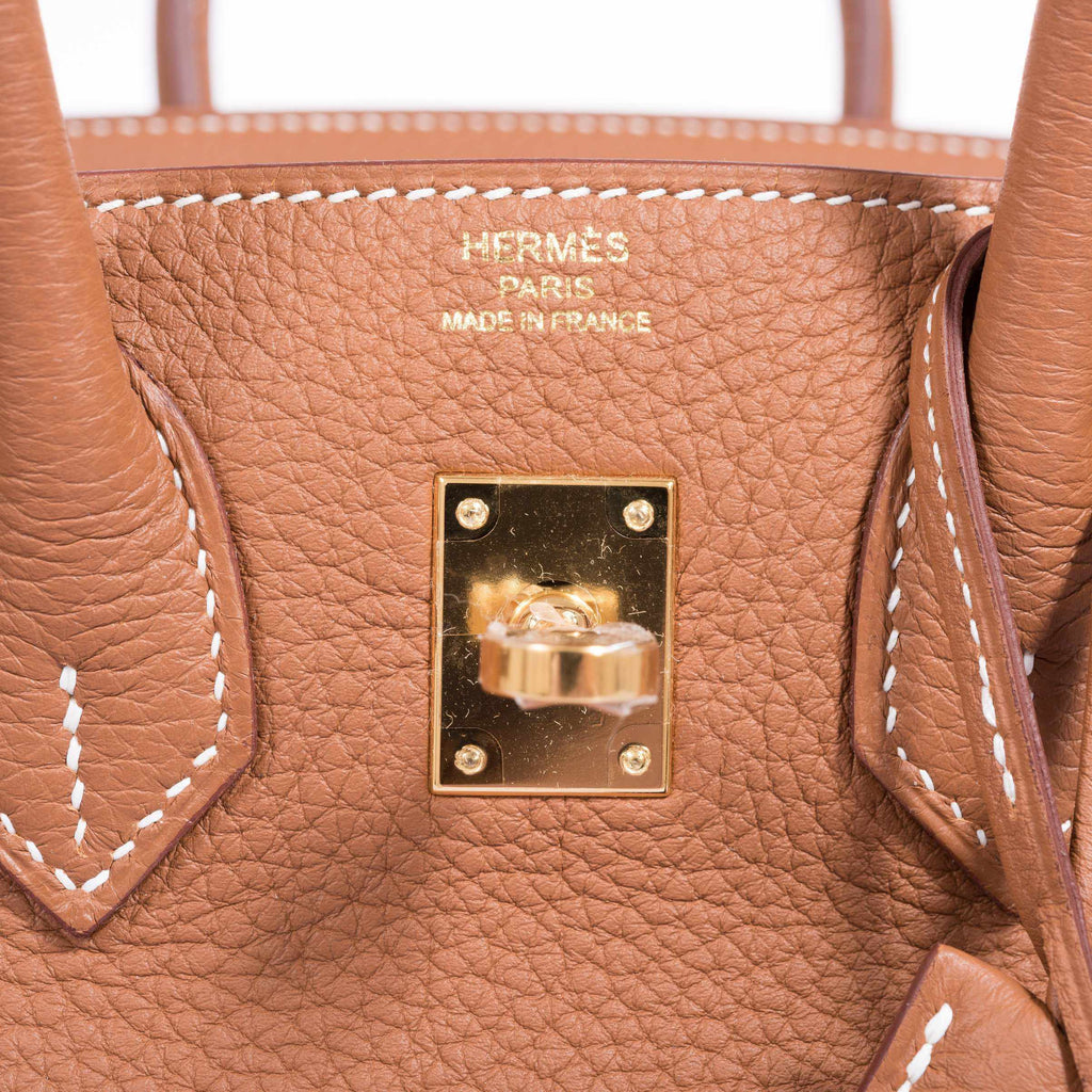 HermÃƒÆ’Ã‚Â¨s Birkin 25 Gold Togo Gold Hardware