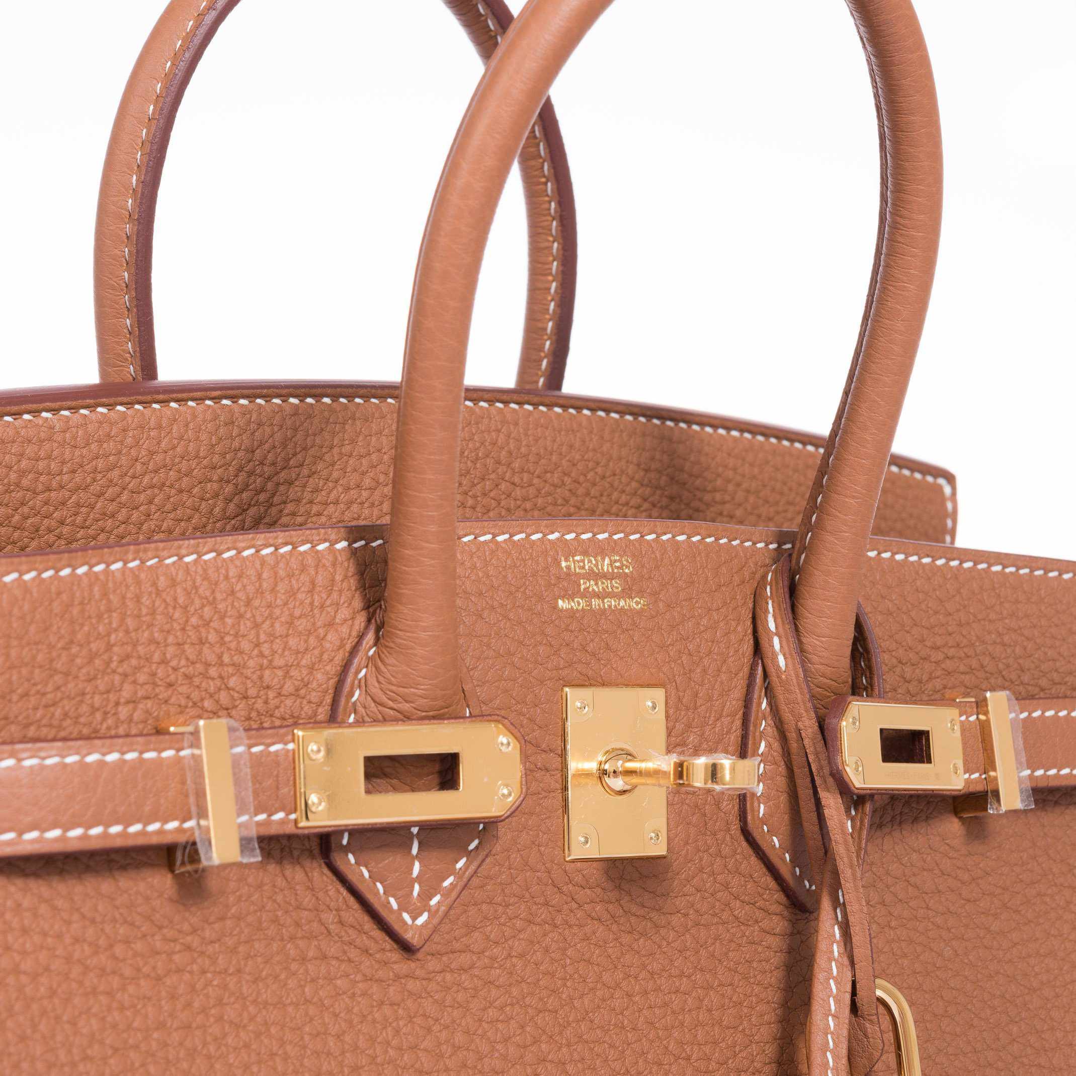 HermÃƒÆ’Ã‚Â¨s Birkin 25 Gold Togo Gold Hardware