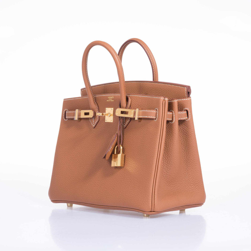 HermÃƒÆ’Ã‚Â¨s Birkin 25 Gold Togo Gold Hardware