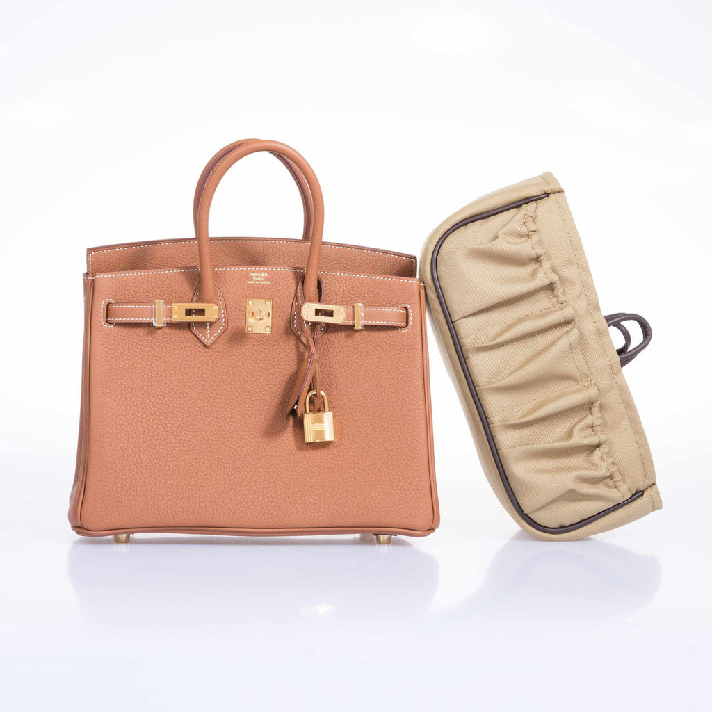 HermÃƒÆ’Ã‚Â¨s Birkin 25 Gold Togo Gold Hardware