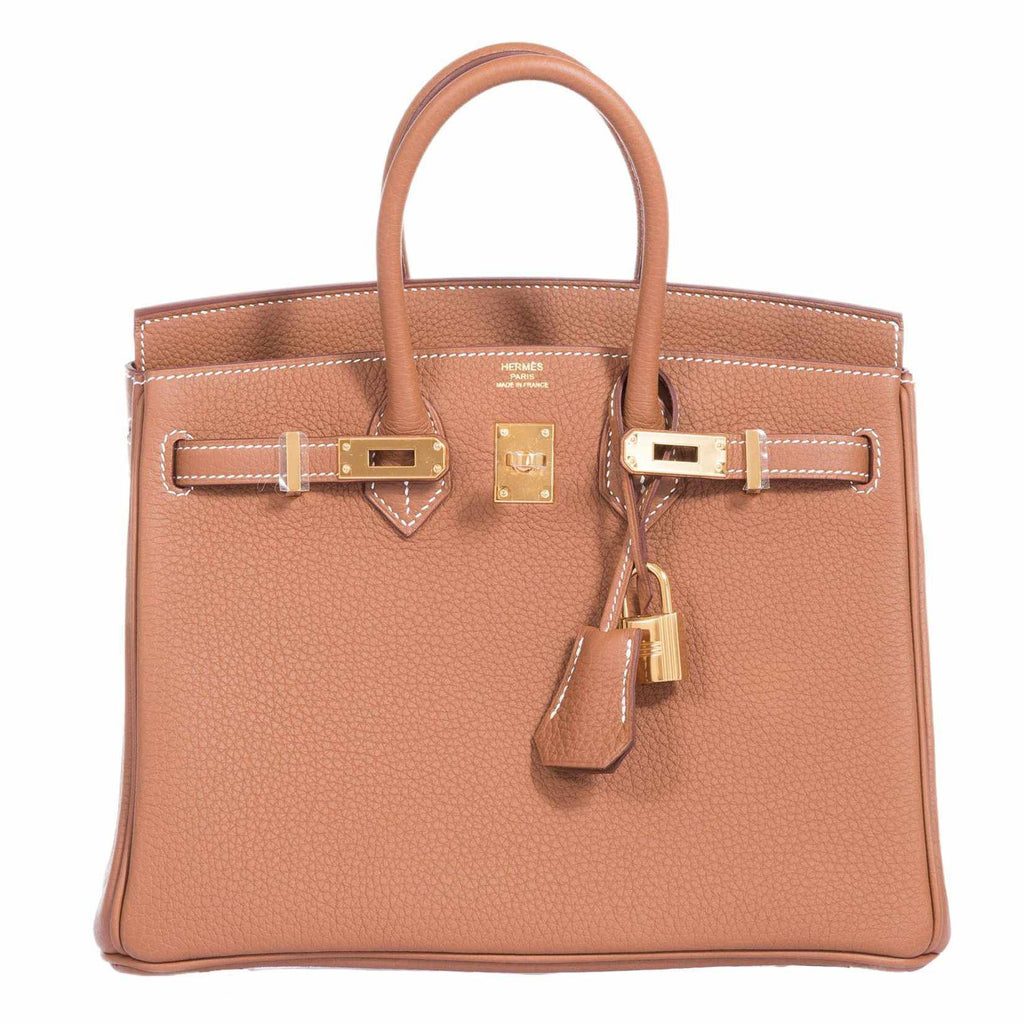 HermÃƒÆ’Ã‚Â¨s Birkin 25 Gold Togo Gold Hardware