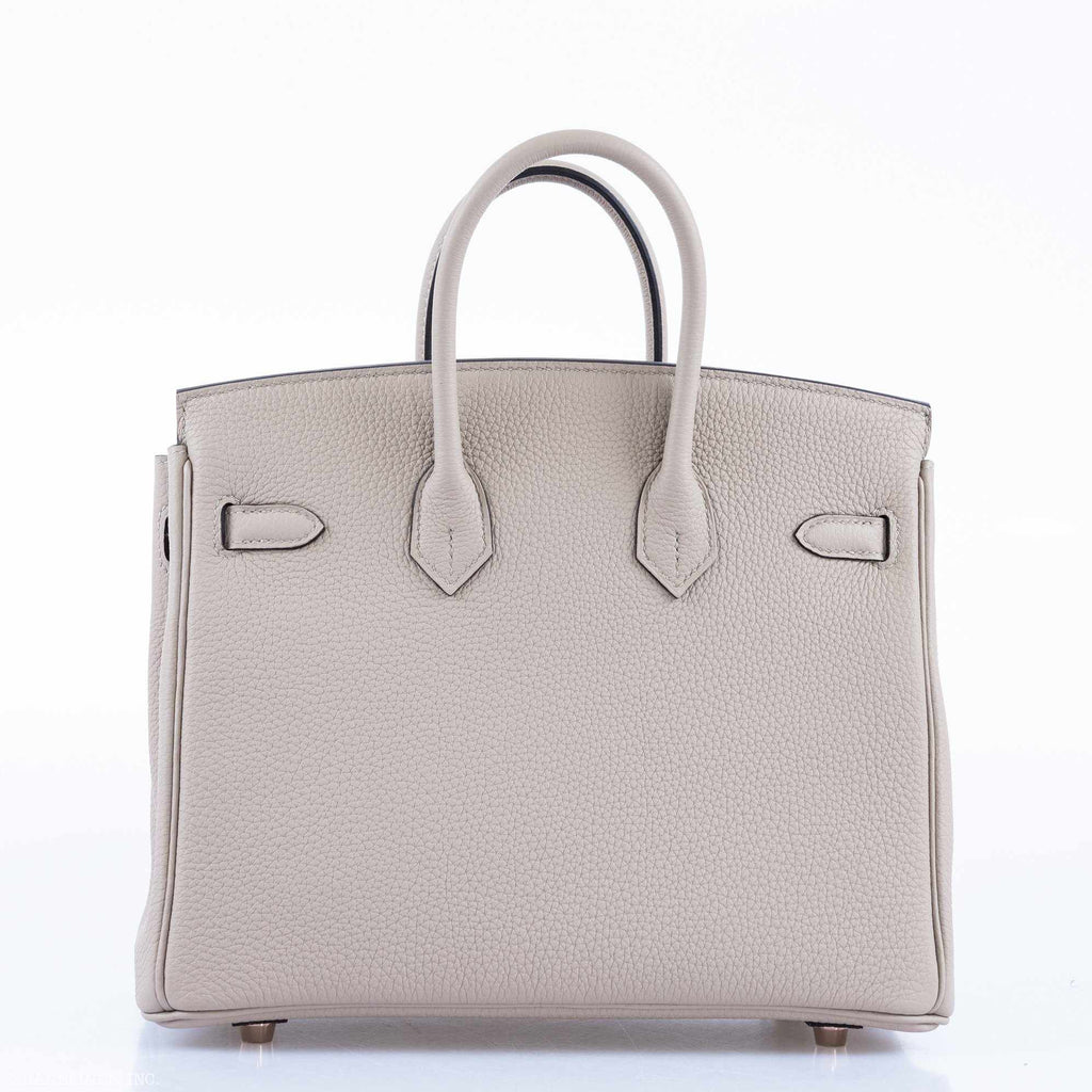 HermÃƒÆ’Ã‚Â¨s Birkin 25 Gris Asphalte Togo Rose Gold Hardware