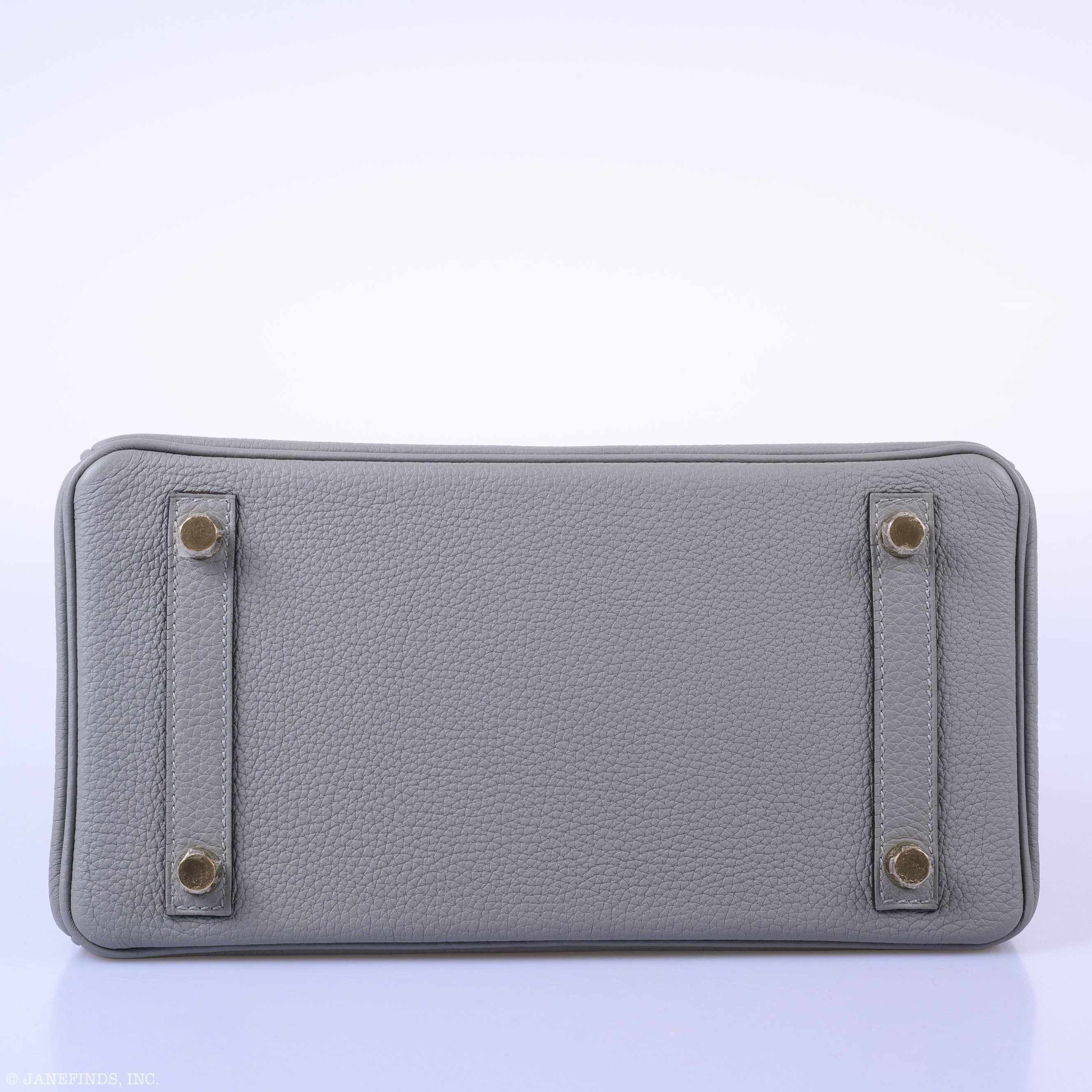 HermÃƒÆ’Ã‚Â¨s Birkin 25 Gris Mouette Togo Gold Hardware