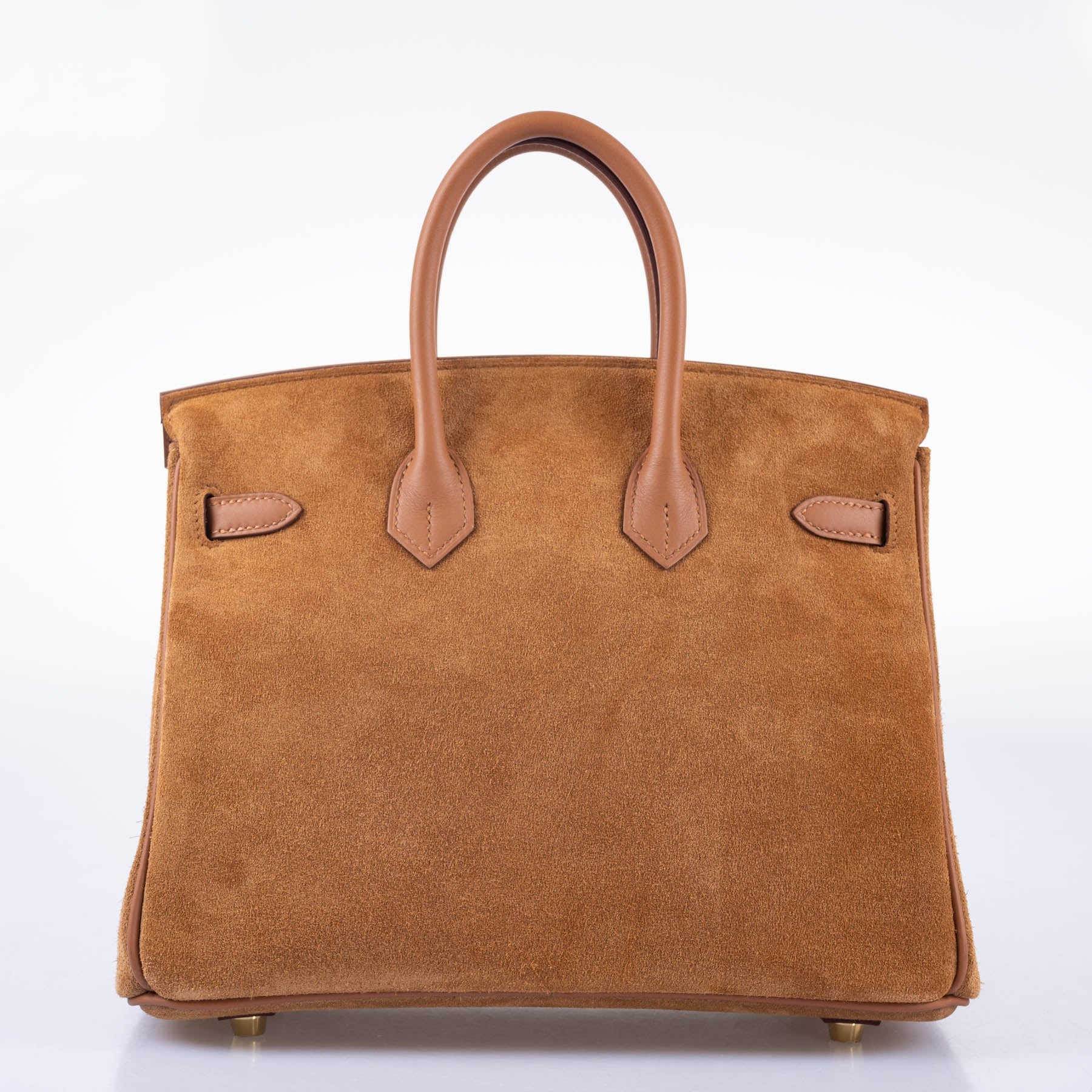 HermÃƒÆ’Ã‚Â¨s Birkin 25 Grizzly Gold Veau Doblis Suede and Gold Swift with Gold Hardware