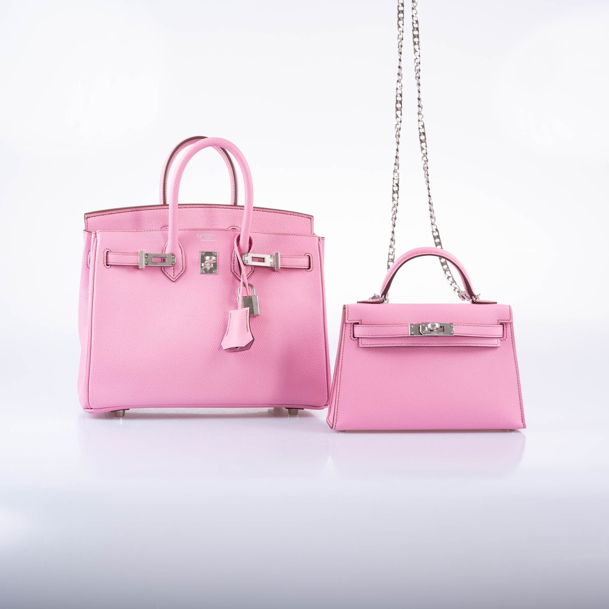 HermÃƒÆ’Ã‚Â¨s Birkin 25 HSS Bubblegum Pink 5P Epsom with Palladium Hardware