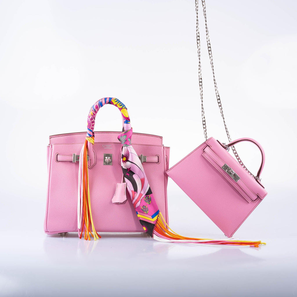 HermÃƒÆ’Ã‚Â¨s Birkin 25 HSS Bubblegum Pink 5P Epsom with Palladium Hardware