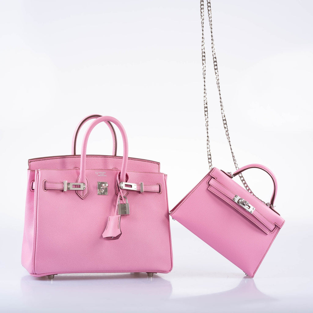 HermÃƒÆ’Ã‚Â¨s Birkin 25 HSS Bubblegum Pink 5P Epsom with Palladium Hardware