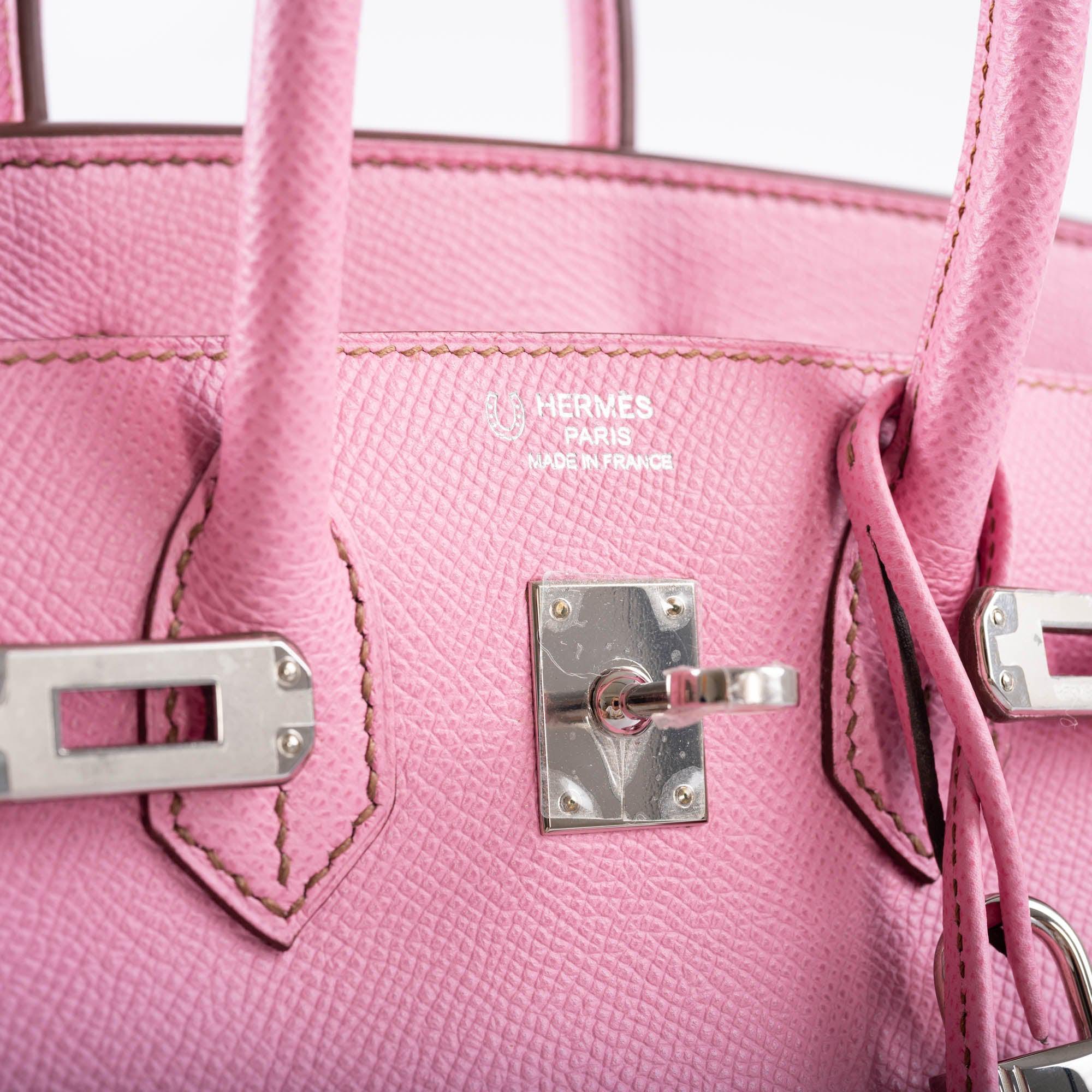 HermÃƒÆ’Ã‚Â¨s Birkin 25 HSS Bubblegum Pink 5P Epsom with Palladium Hardware